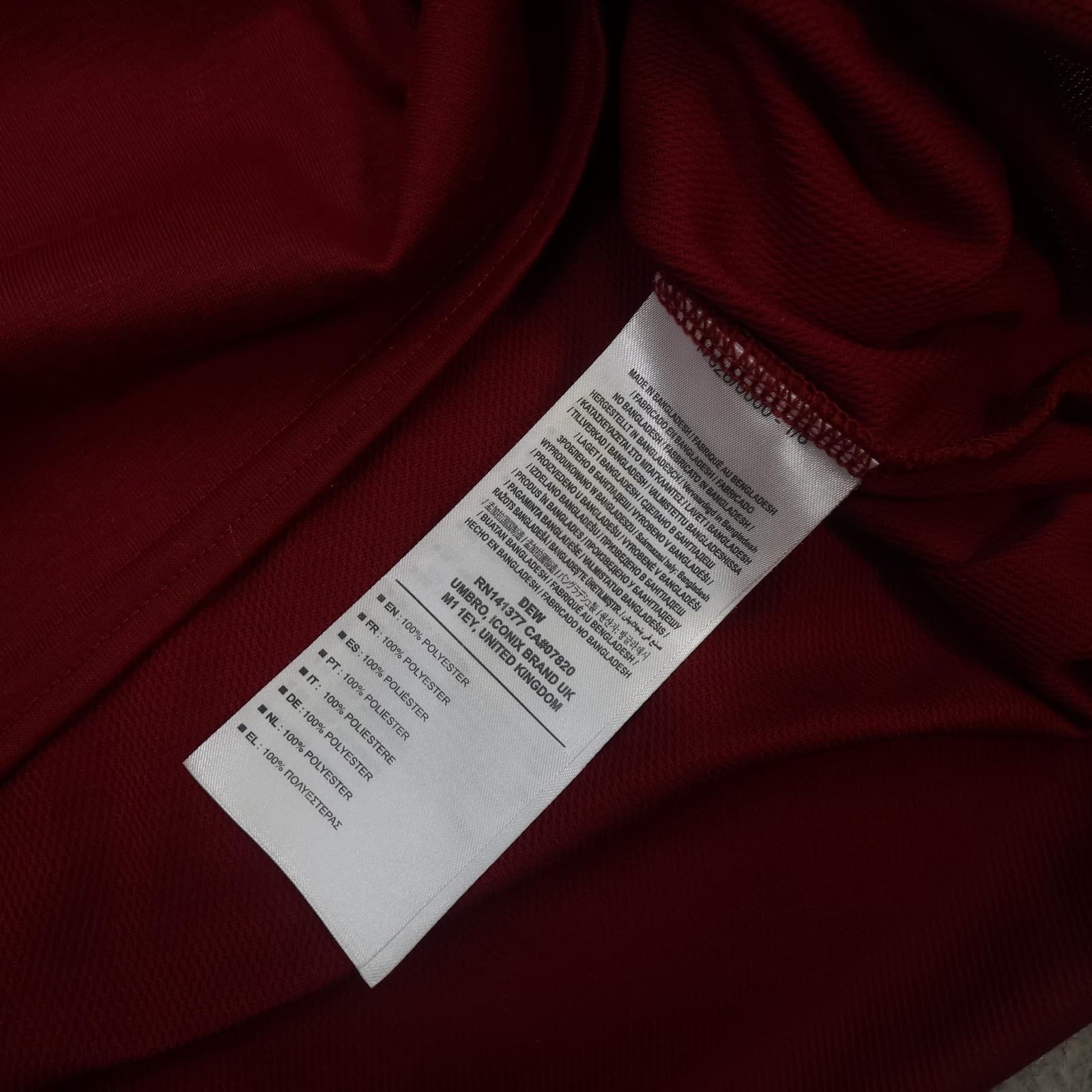 West Ham United Shirt Mens XL Red Home 2020 2021 Football Umbro Betway 125 photo 8