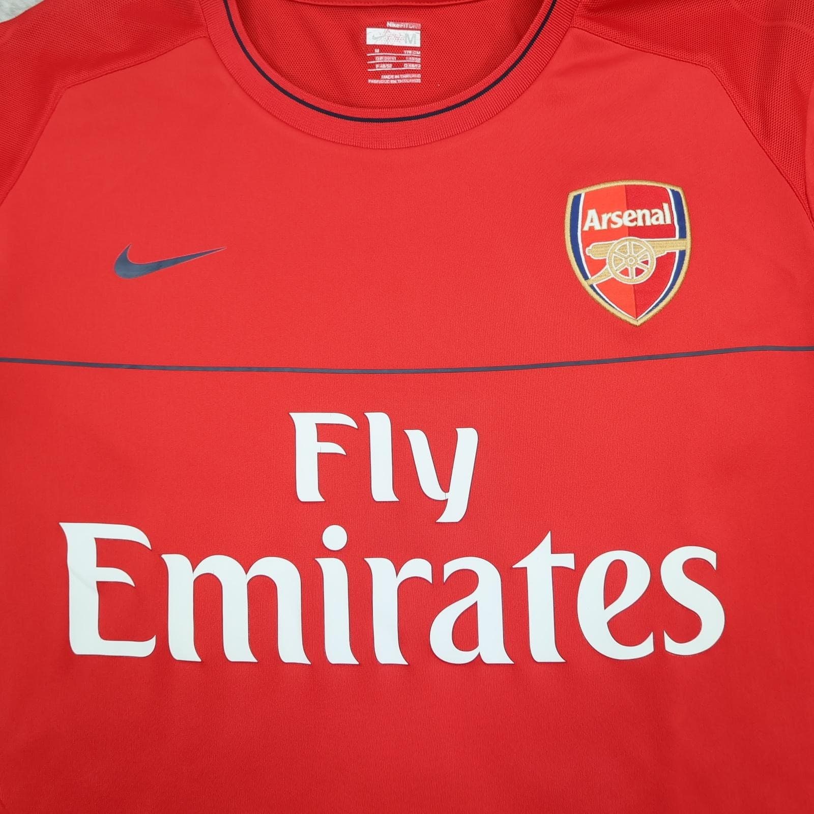 Arsenal Training Shirt Mens Medium Red 2008 2009 Football Nike Emirates Jersey photo 2