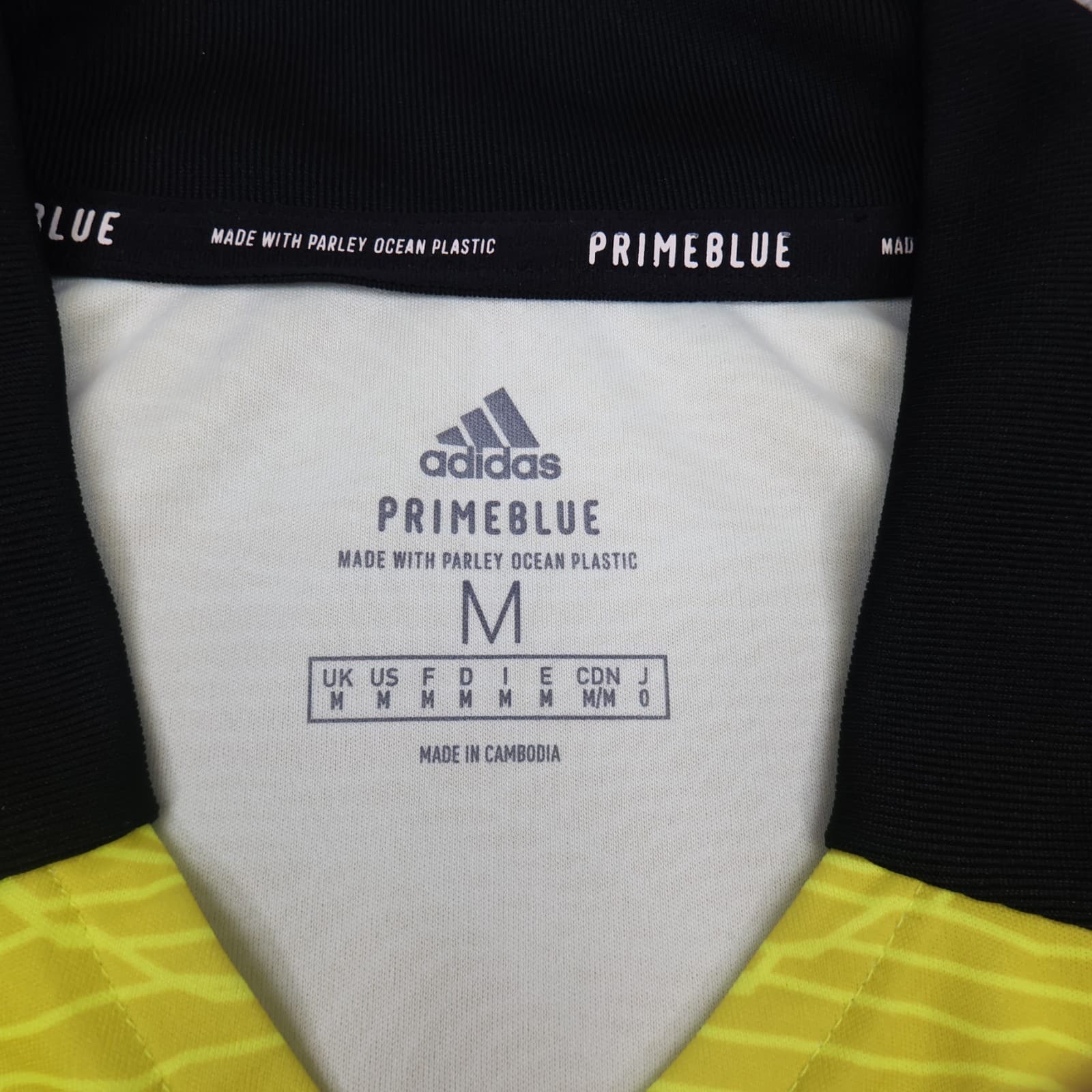 Manchester United Shirt Medium Yellow Goalkeeper Kit 2021 2022 Adidas Jersey photo 7