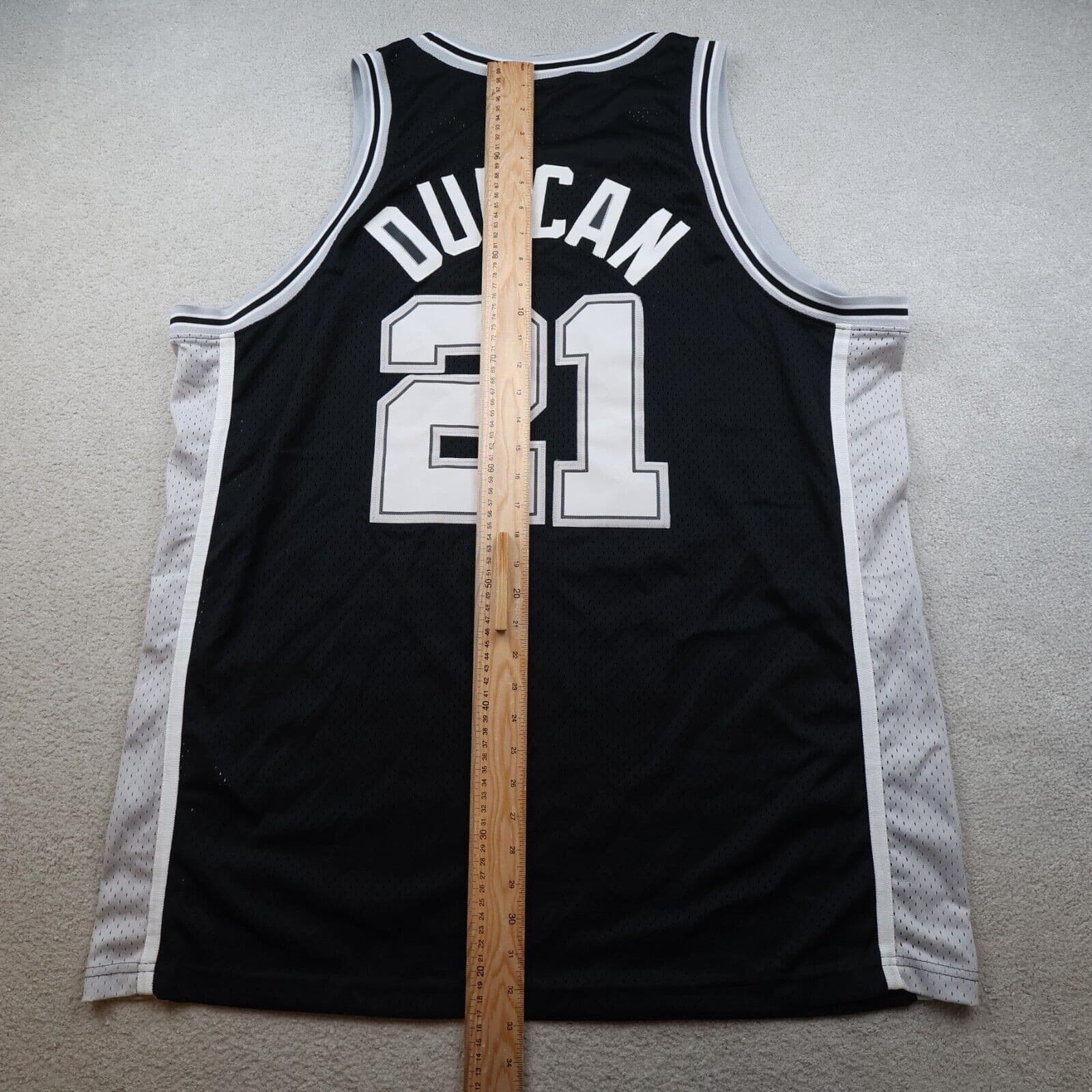 Vintage San Antonio Spurs Jersey 2XL Nike Team 90s Basketball NBA Tim Duncan 21 photo 10