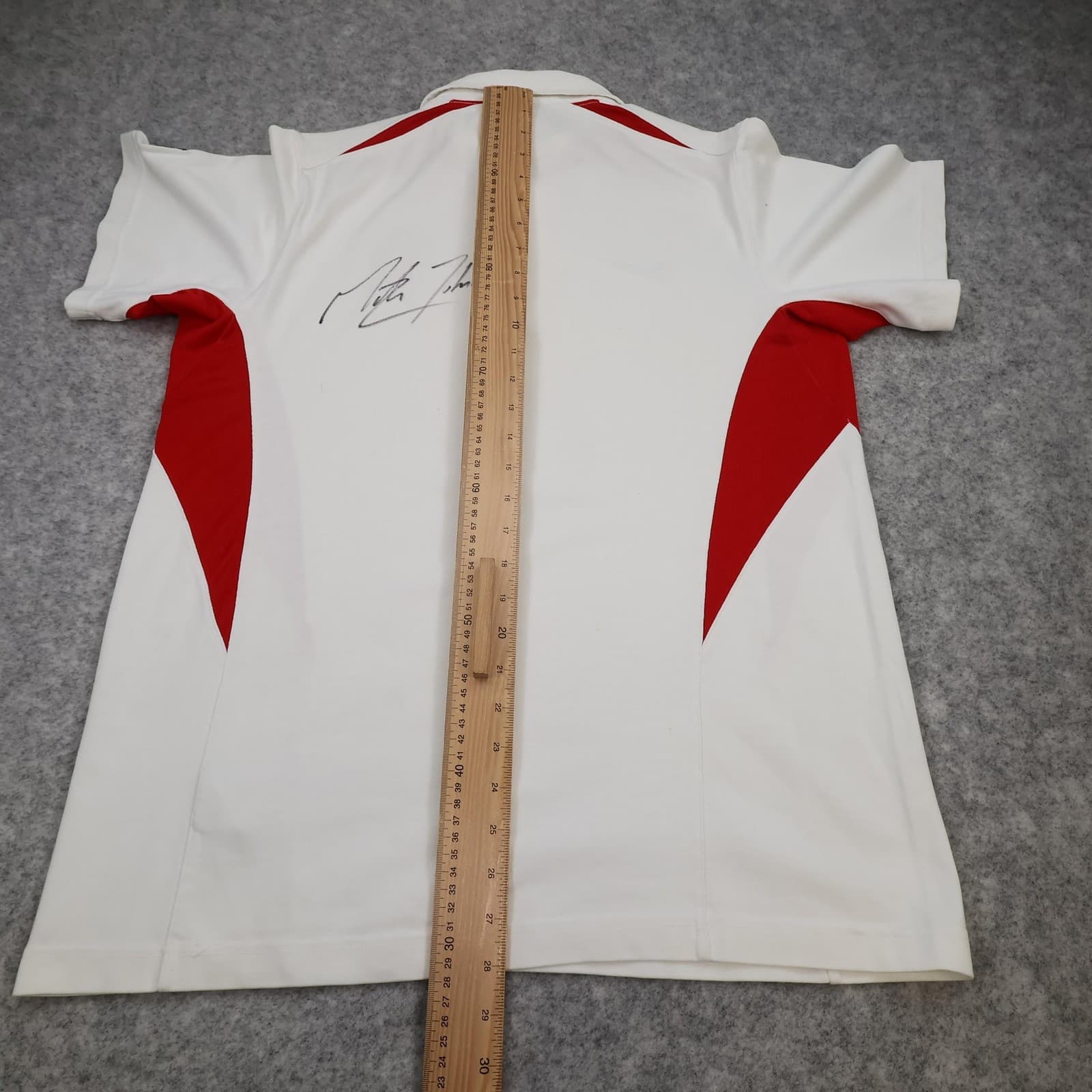 England Rugby Shirt Mens Large White Rugby Nike O2 Signed Jersey Martin Johnson photo 13