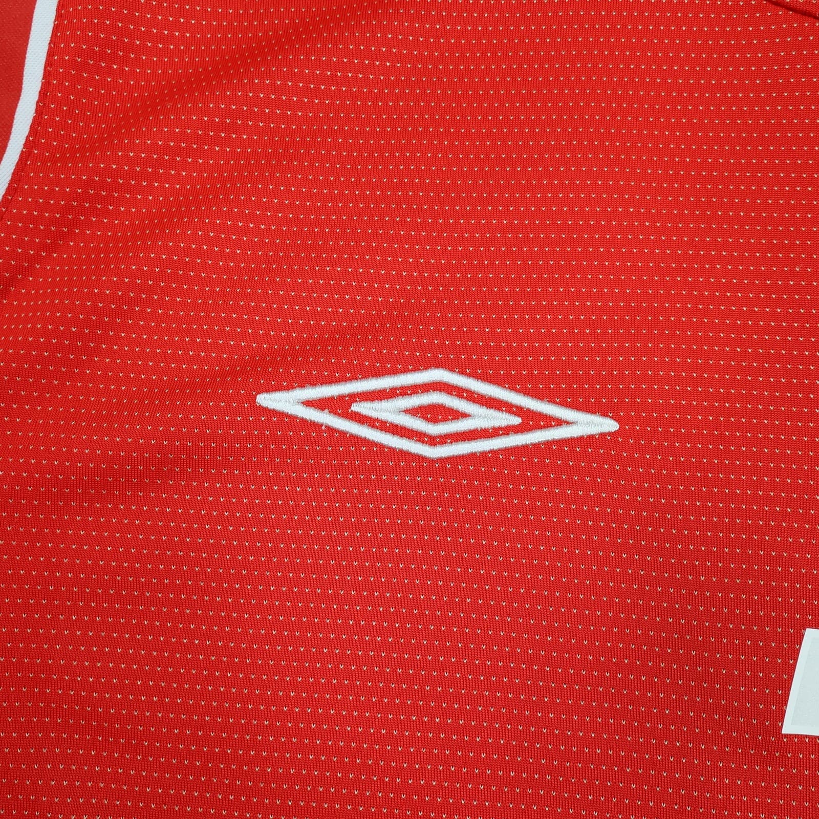 Vintage England Away Shirt Mens Medium Red 2004 2006 Football Umbro Beckham 7 photo 4