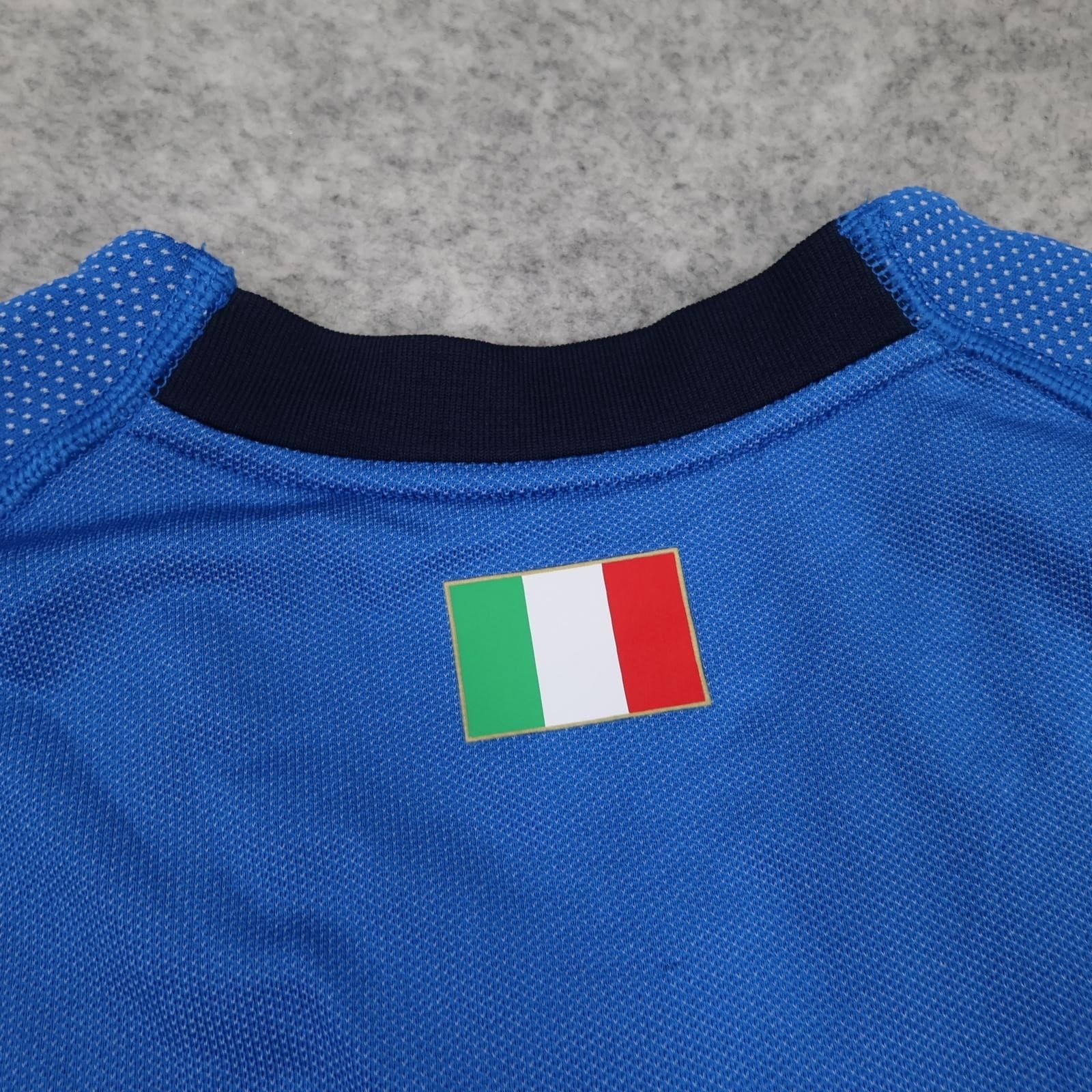 Italy Home Shirt Mens XL Blue 2017 2018 Puma Italia FIGC Badge Jersey Top photo 10