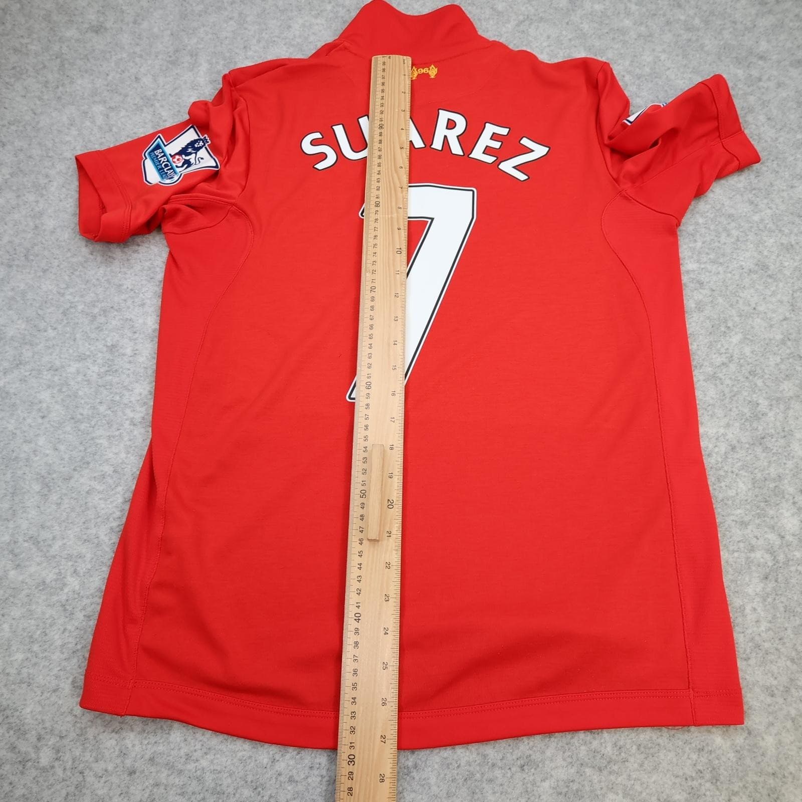 Liverpool Shirt Mens Medium Red Home 2012 2013 Football Warrior Suarez 7 Jersey photo 12