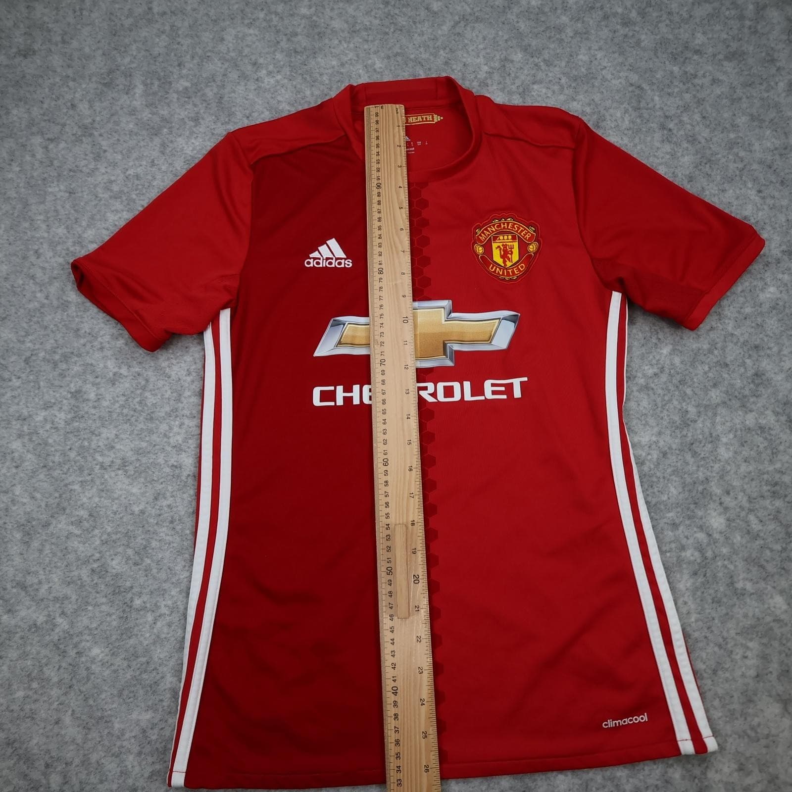 Manchester United Shirt Mens Small Red Home 2016 2017 EPL Football Adidas Evie 1 photo 13