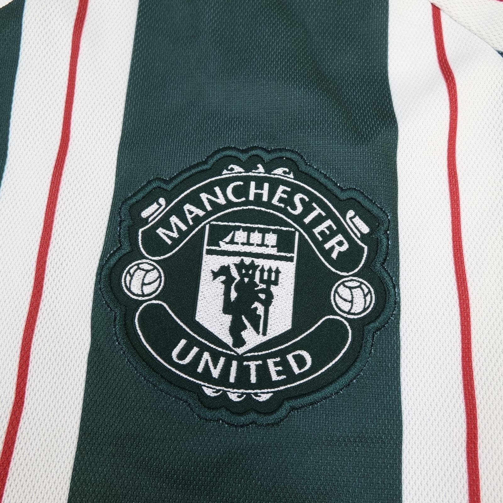 Manchester United Shirt Mens Large Green 2023 2024 Adidas Soccer Jersey photo 6