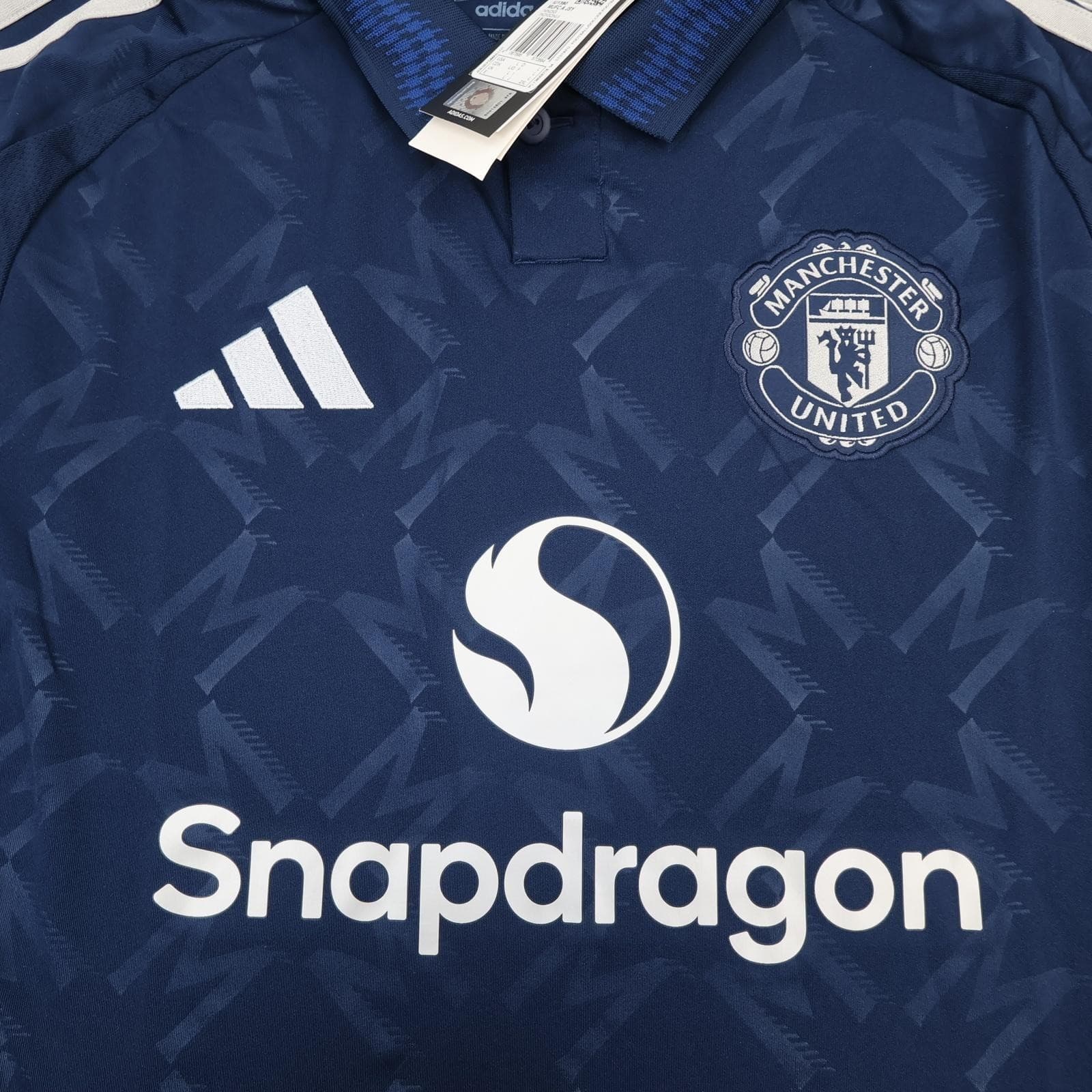 Manchester United Shirt Mens Large Blue Away 2024 2025 Adidas Soccer Jersey photo 3