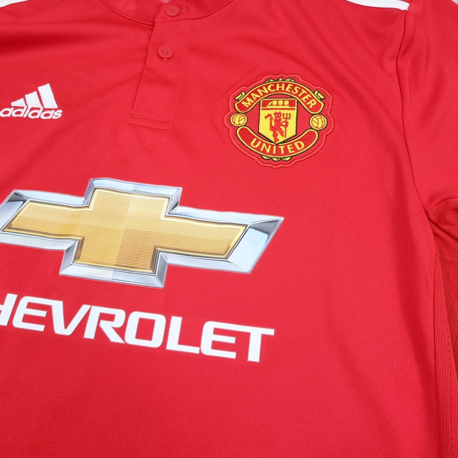 Manchester United Shirt Mens Medium Red Home 2017 2018 Football Adidas Alexis 7 photo 6