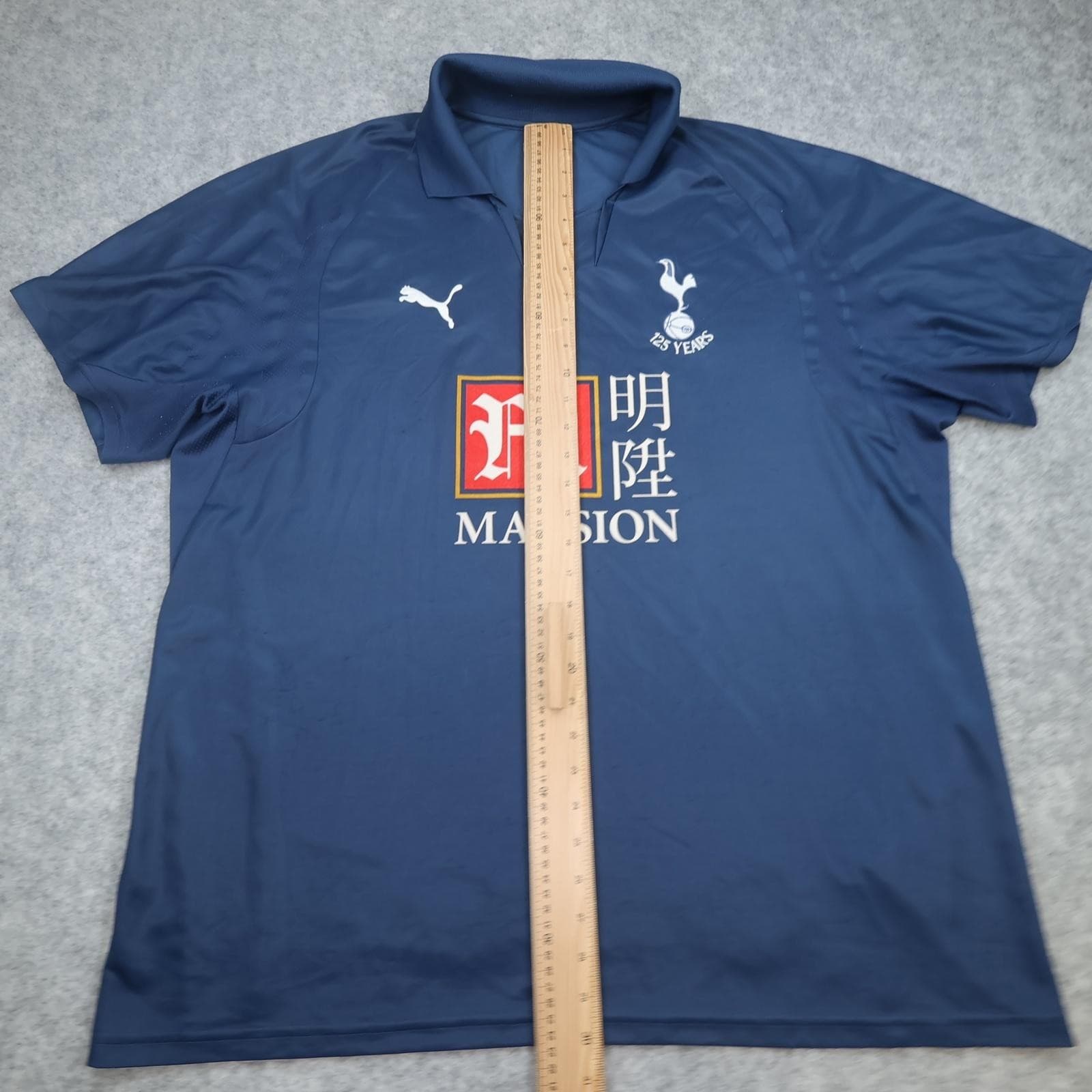 Tottenham Hotspur Away Shirt Mens XL Blue 2007 2008 Football Puma Mansion Jersey photo 13