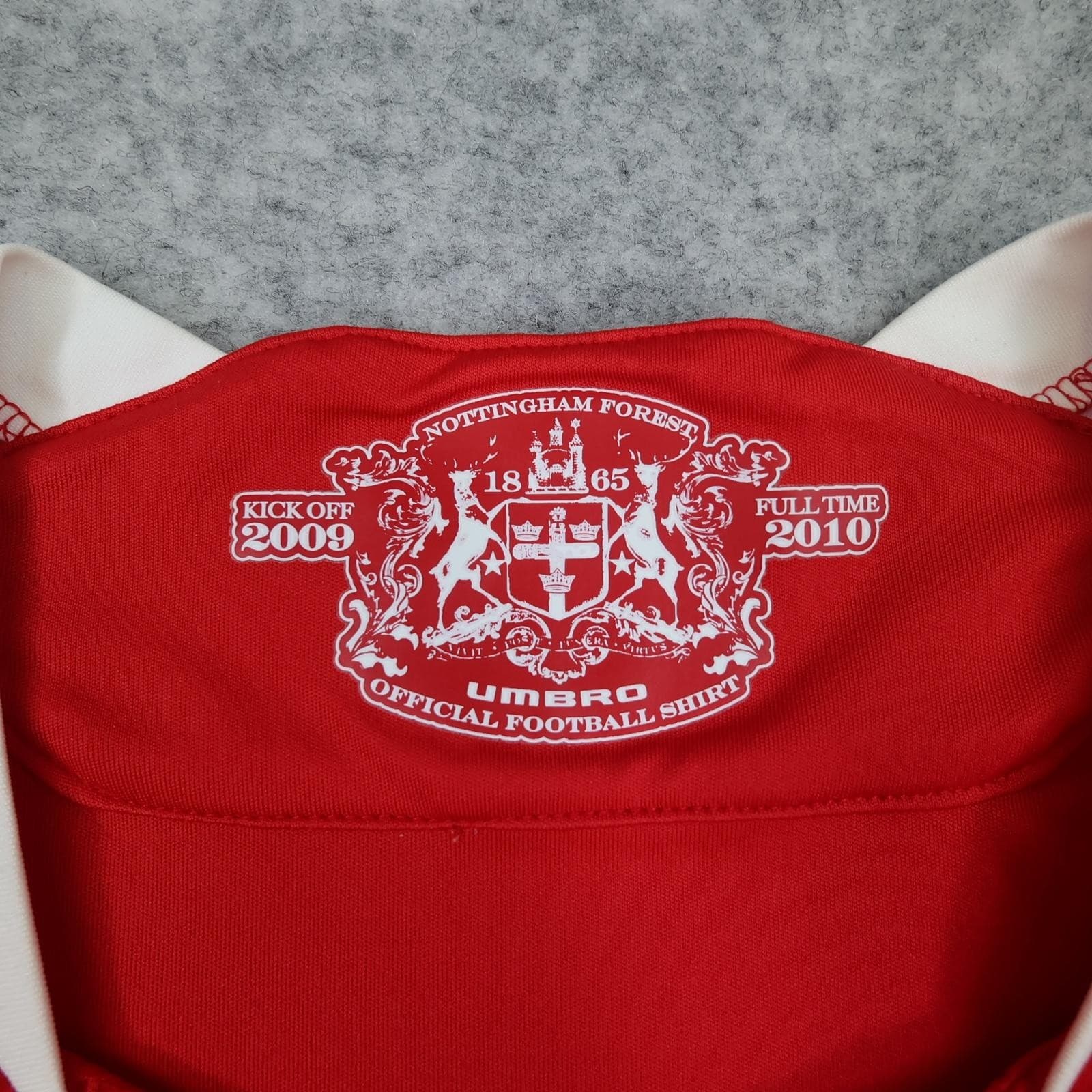 Nottingham Forest Shirt Mens XL Red Home 2009 2010 EFL Football Umbro Jersey photo 6