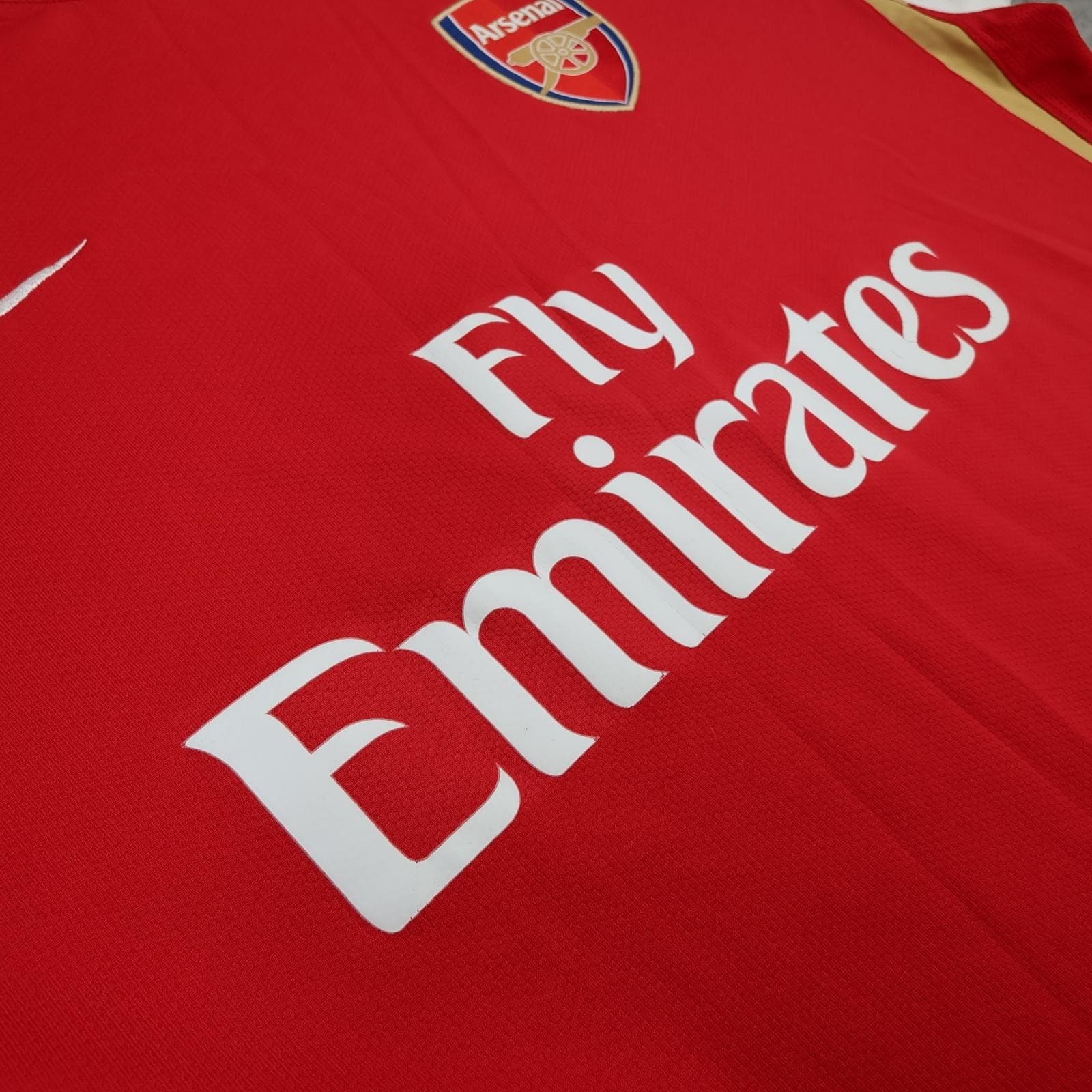 Arsenal Shirt Mens 2XL Red Home 2006 2008 EPL Football Nike Fly Emirates Jersey photo 7