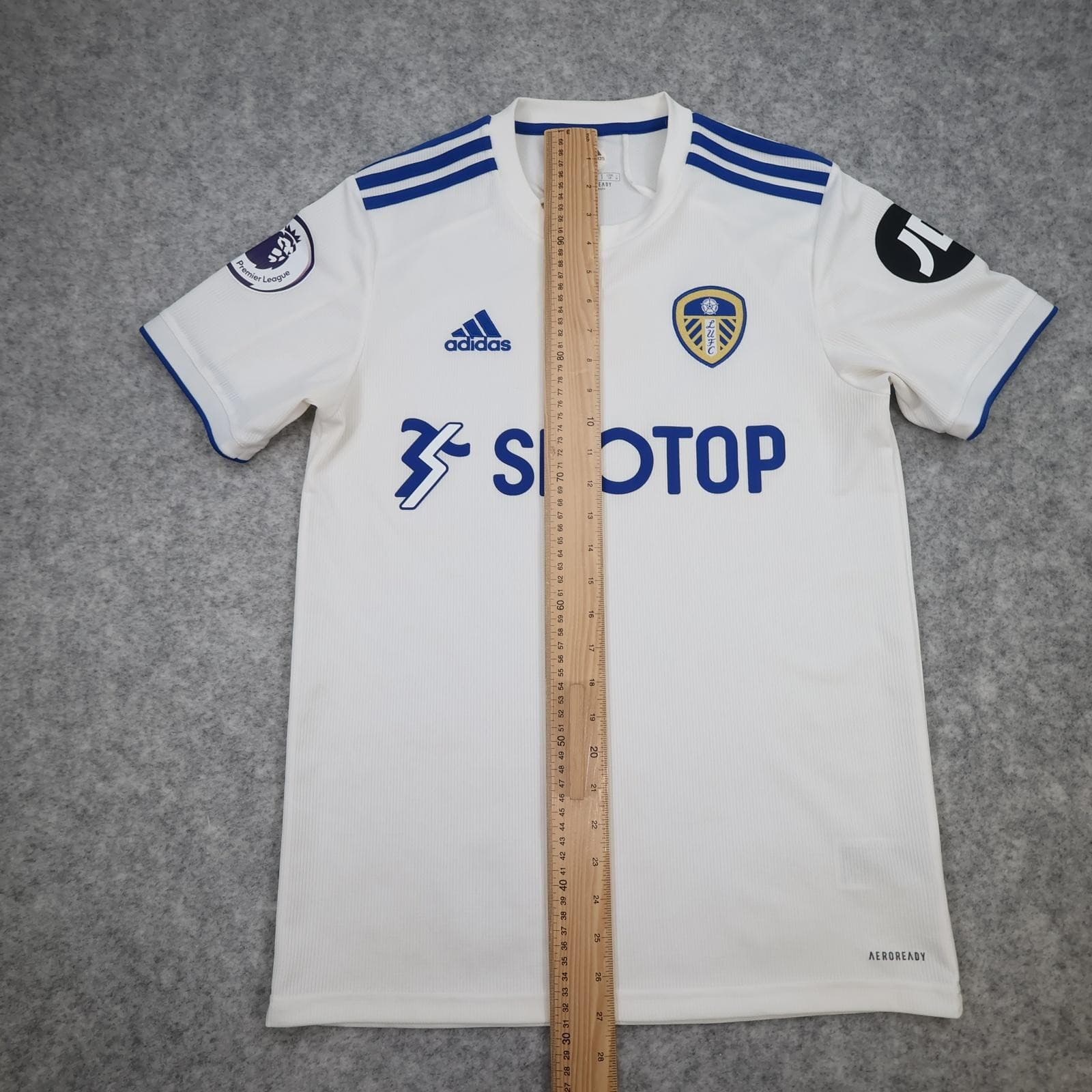 Leeds United Shirt Mens Small White Home 2020 2021 EPL Football Adidas SBOTOP photo 11