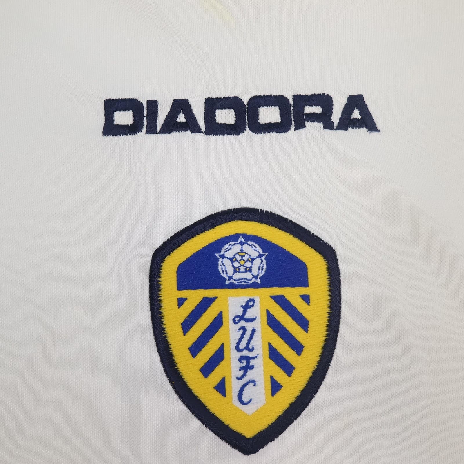 Vintage Leeds United Shirt Mens 3XL White Home 2004 2005 Diadora Whyte & Mackay photo 6