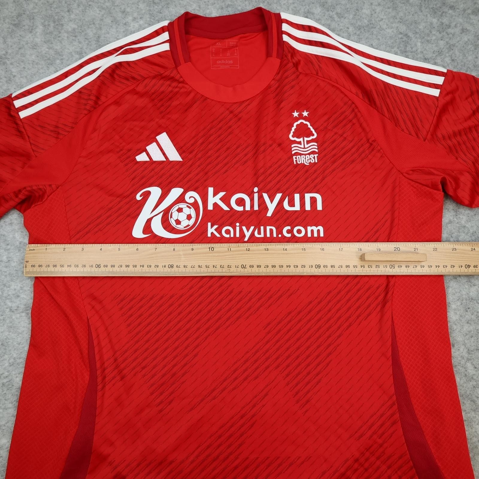 Nottingham Forest Shirt Mens XL Red Home 2024 2025 EPL Football Adidas Kaiyun photo 9