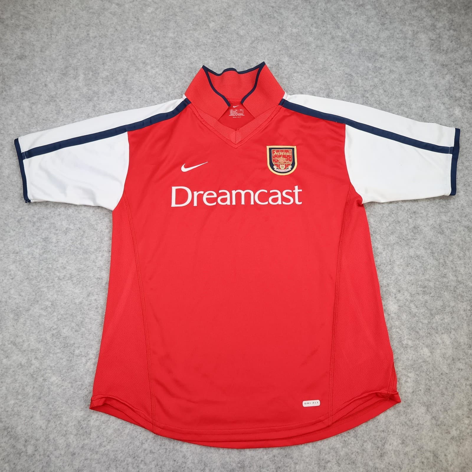 Vintage Arsenal Shirt Kids XL Red Home 2000 2002 Football Nike Dreamcast