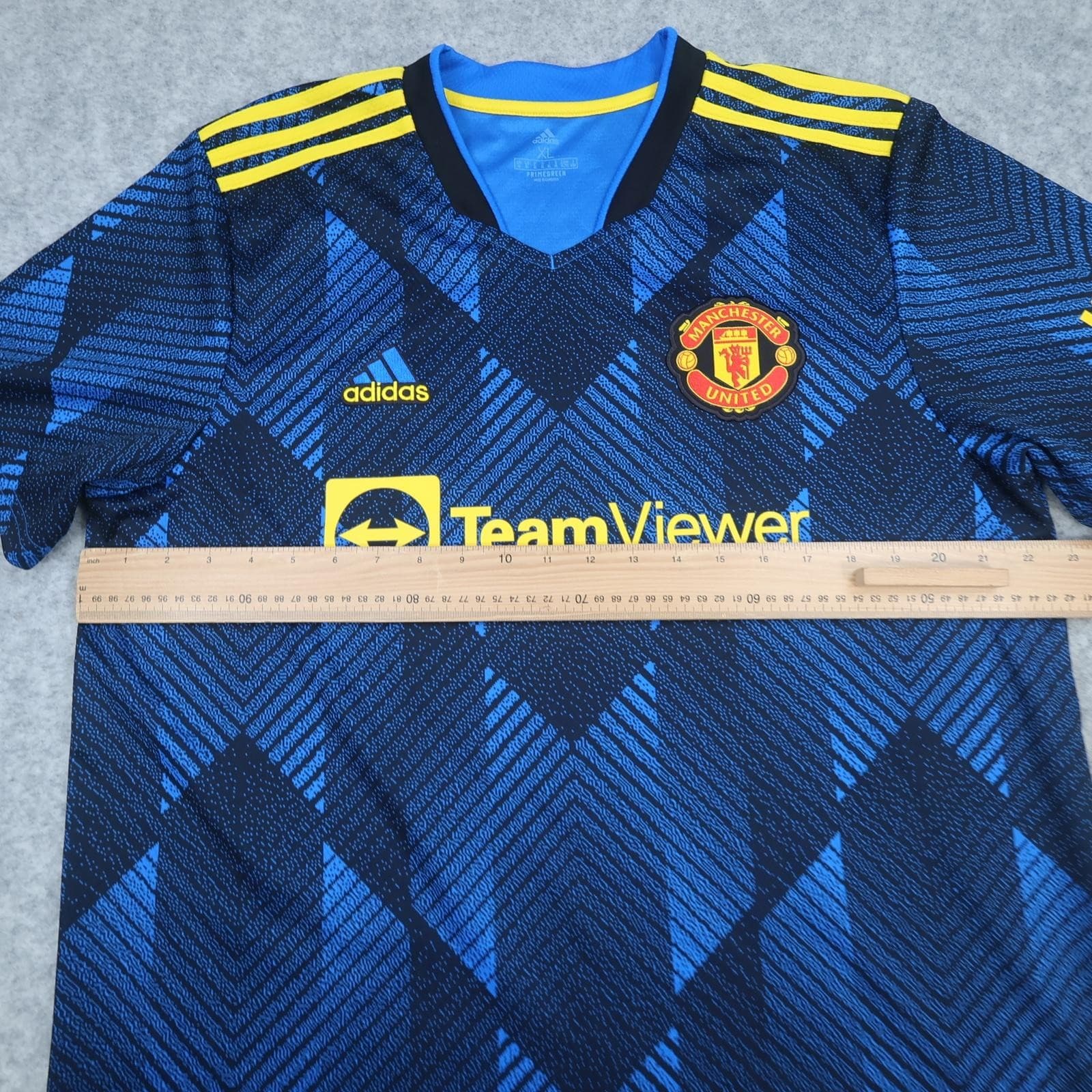 Manchester United Shirt Mens XL Blue 3rd Kit 2021 2022 Adidas McTominay 39 photo 11