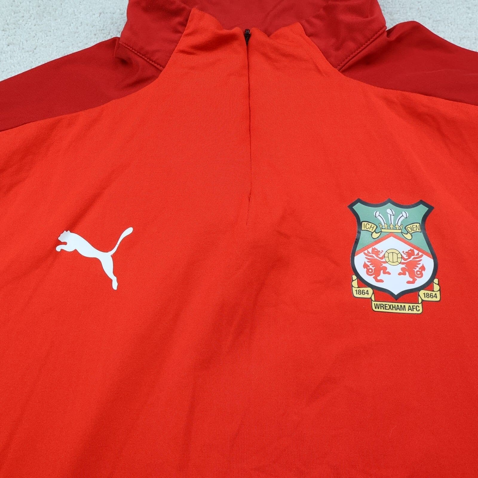 Wrexham Football Shirt Extra Large Training Pullover Sweatshirt Soccer  44" photo 3