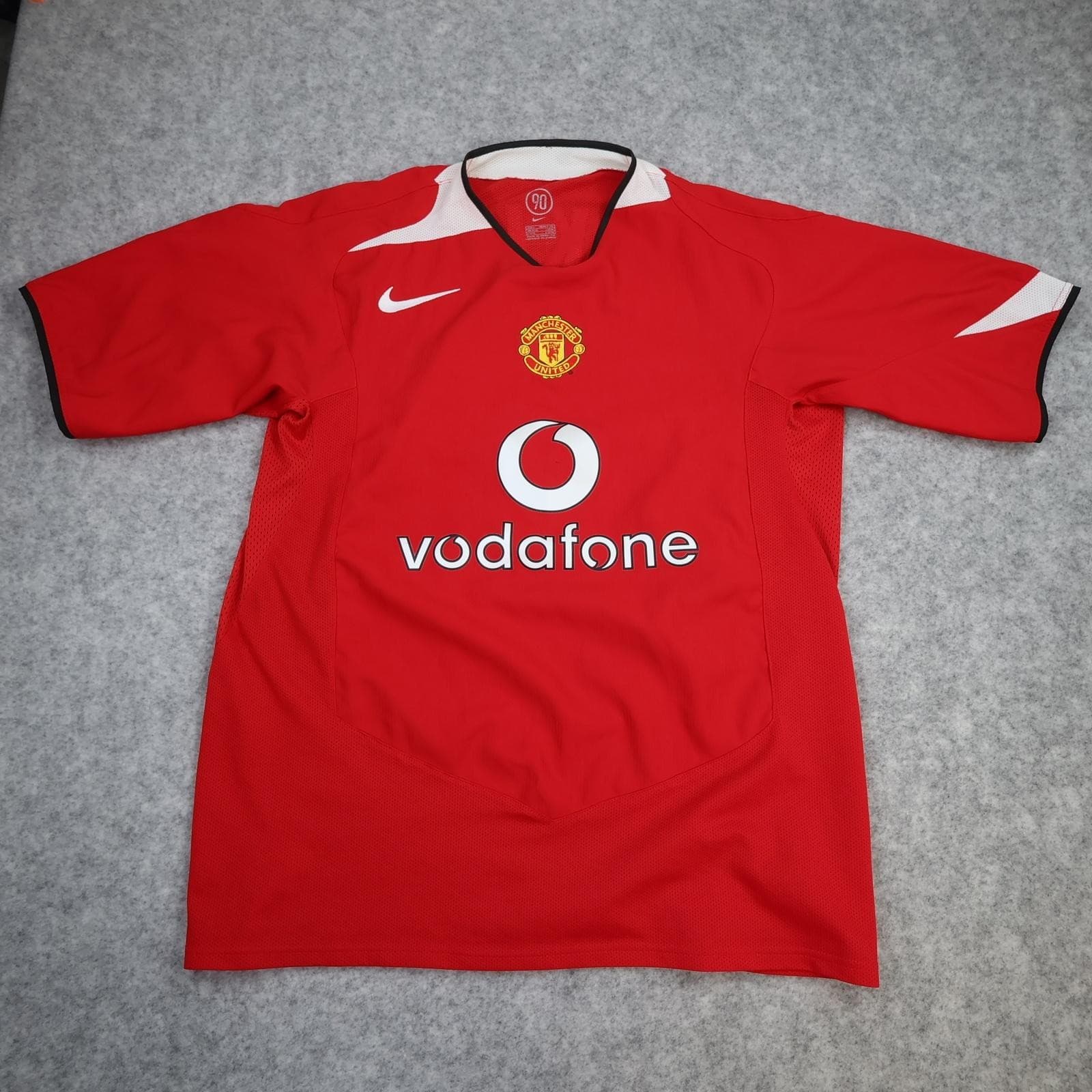 Vintage Manchester United Shirt Mens Large Red Home 2004 2006 Nike Beckham 7 photo 2