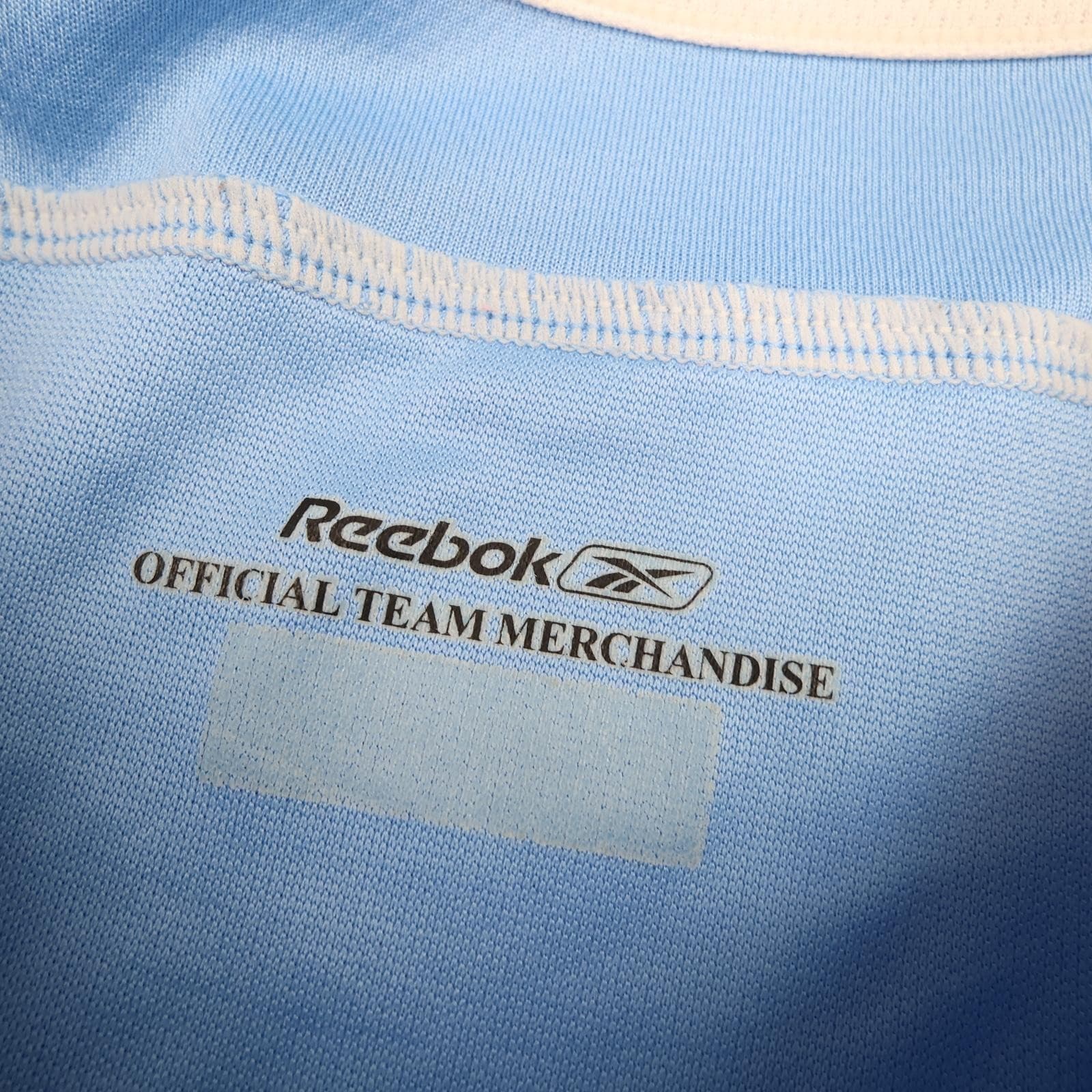 Vintage Manchester City Shirt Mens Medium Blue Home Football Reebok 2005 2007 photo 7