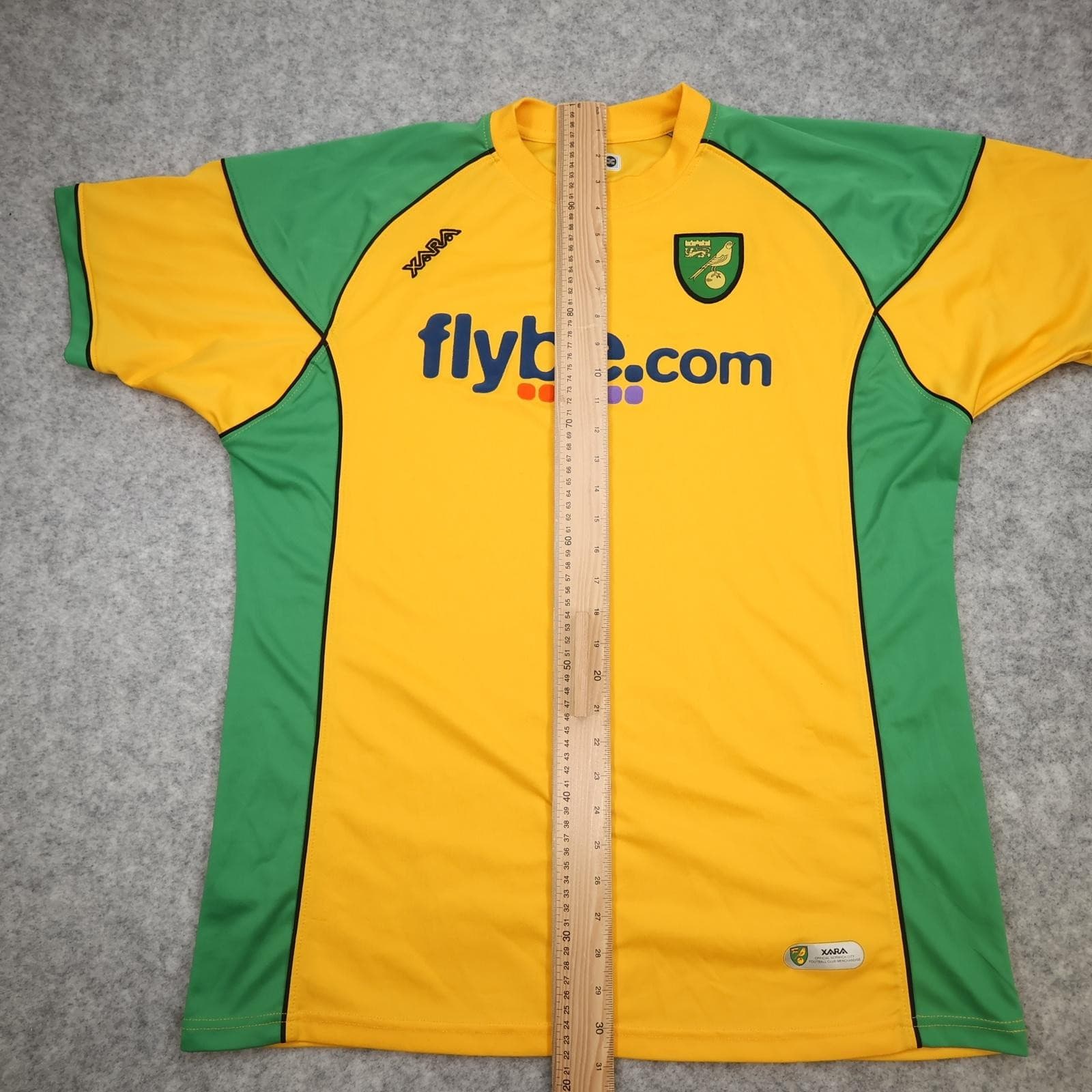Norwich City Shirt Mens 2XL Yellow Home EFL Football Xara Jersey photo 11