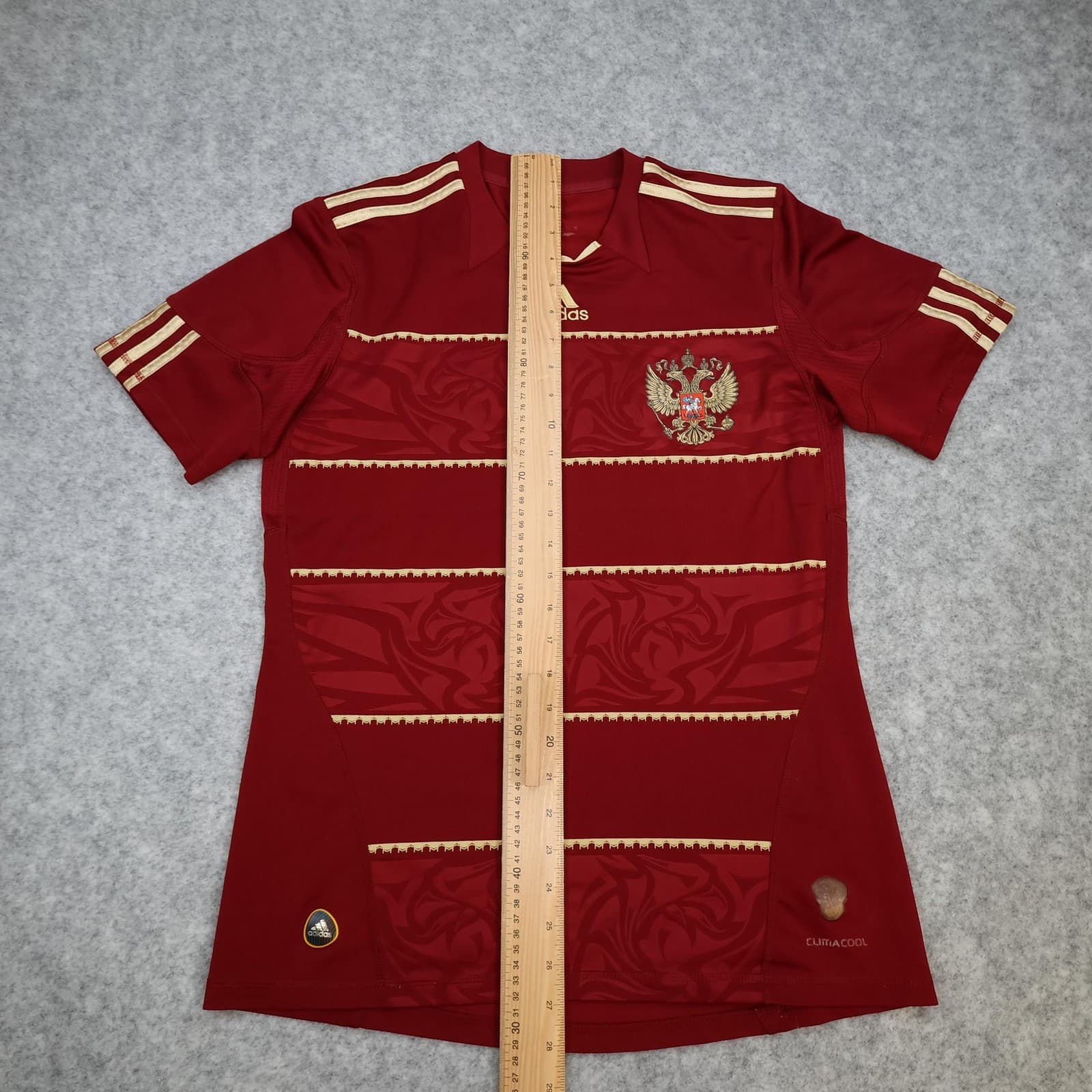 Russia Home Shirt Mens Small Red 2010 2011 Soccer Adidas Climacool Jersey photo 13
