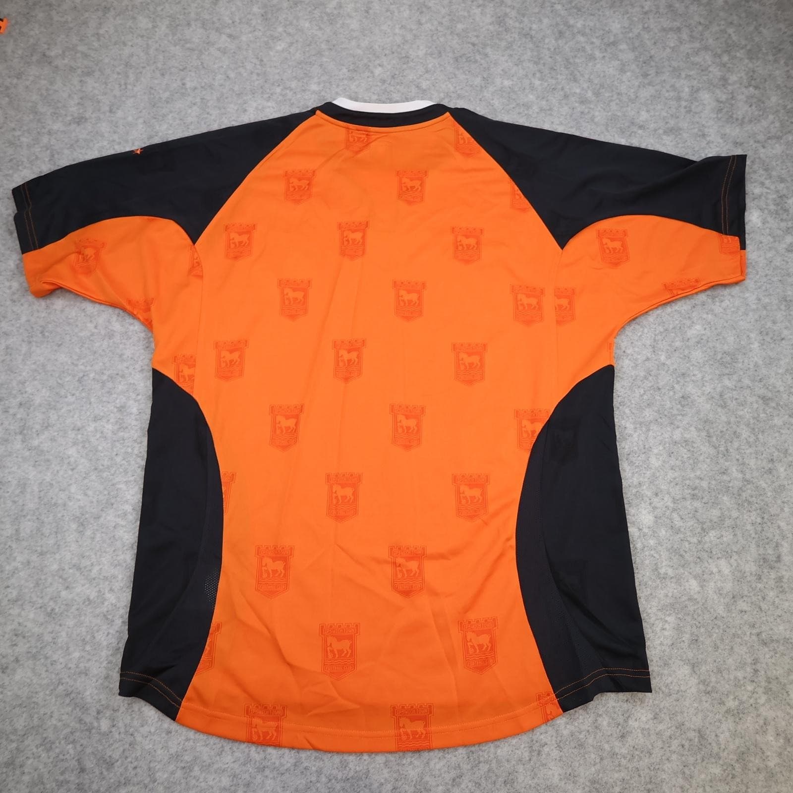 Ipswich Town Shirt Mens Large Orange Away 2004 2006 Punch Powergen Soccer Jersey photo 2