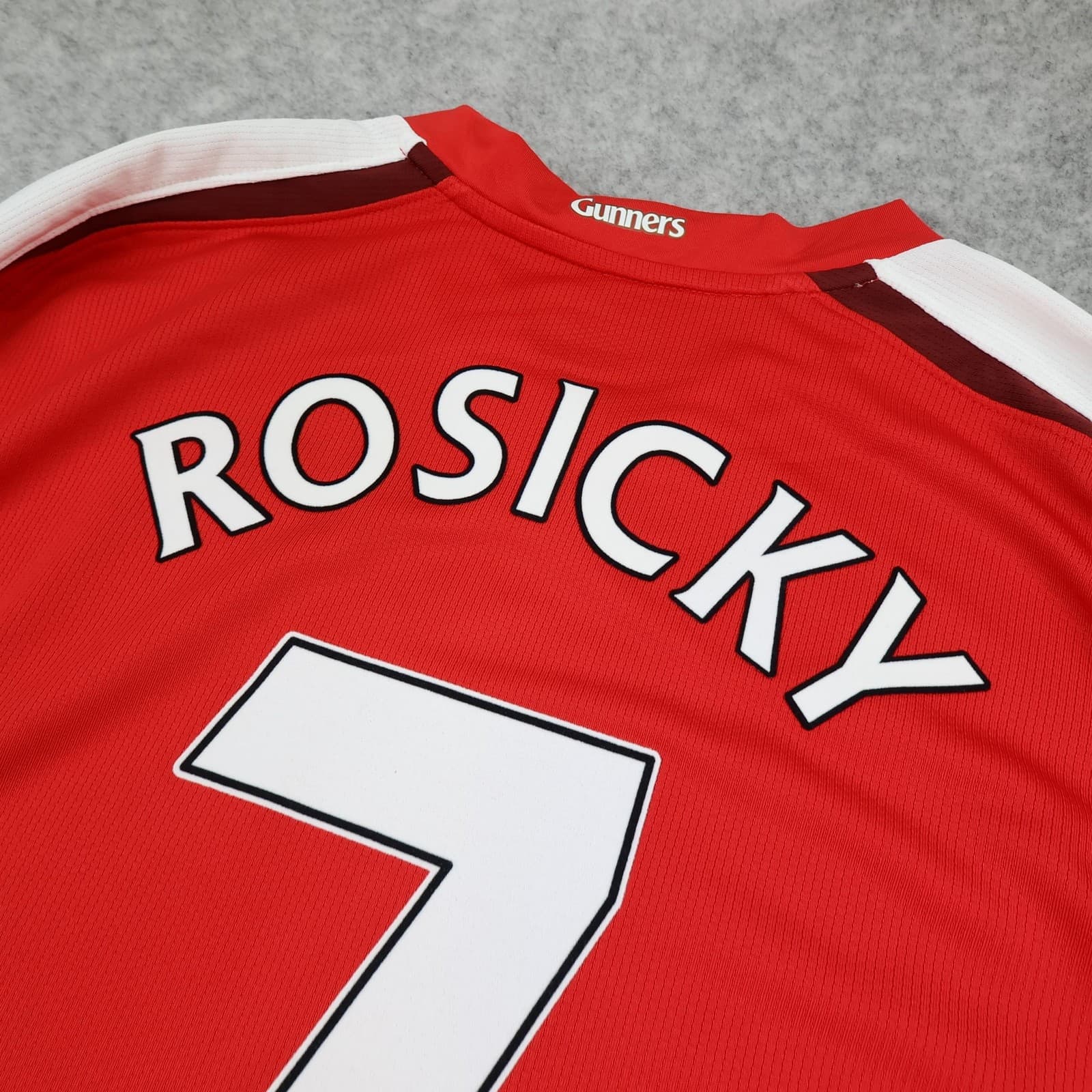 Arsenal Shirt Mens Large Red Home 2008 2010 EPL Nike Soccer Jersey Rosicky 7 photo 9