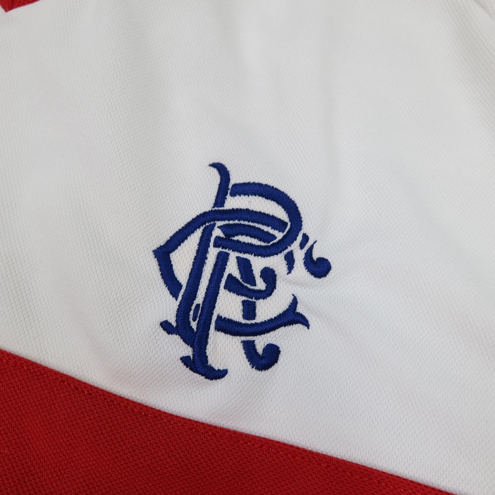 Vintage Rangers Shirt Mens Large White Away 2000 2001 Nike Ntl Soccer Jersey 00s photo 6