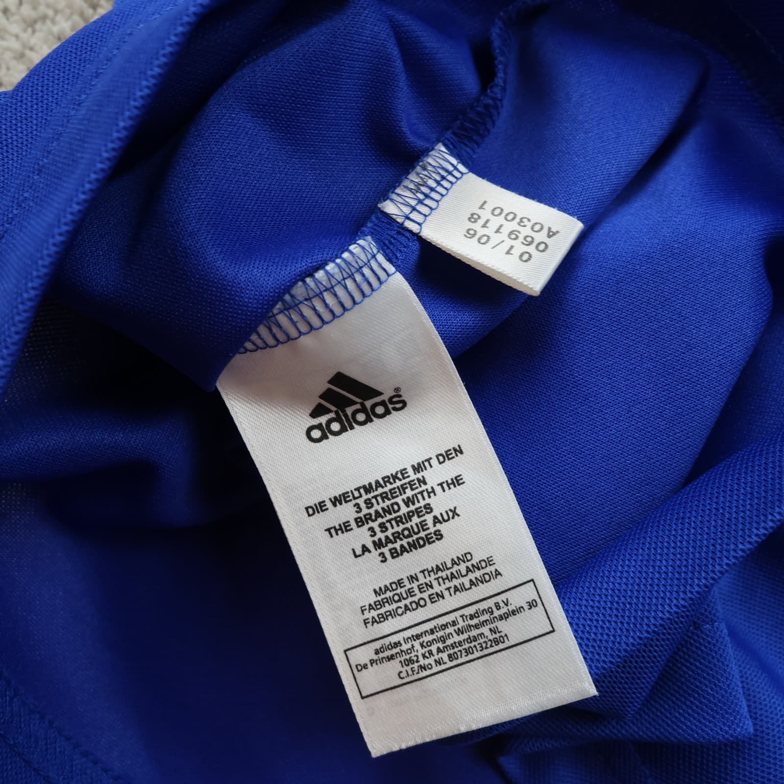 Vintage France Football Shirt Medium Blue Home 2006 2007 Adidas Soccer Jersey photo 10