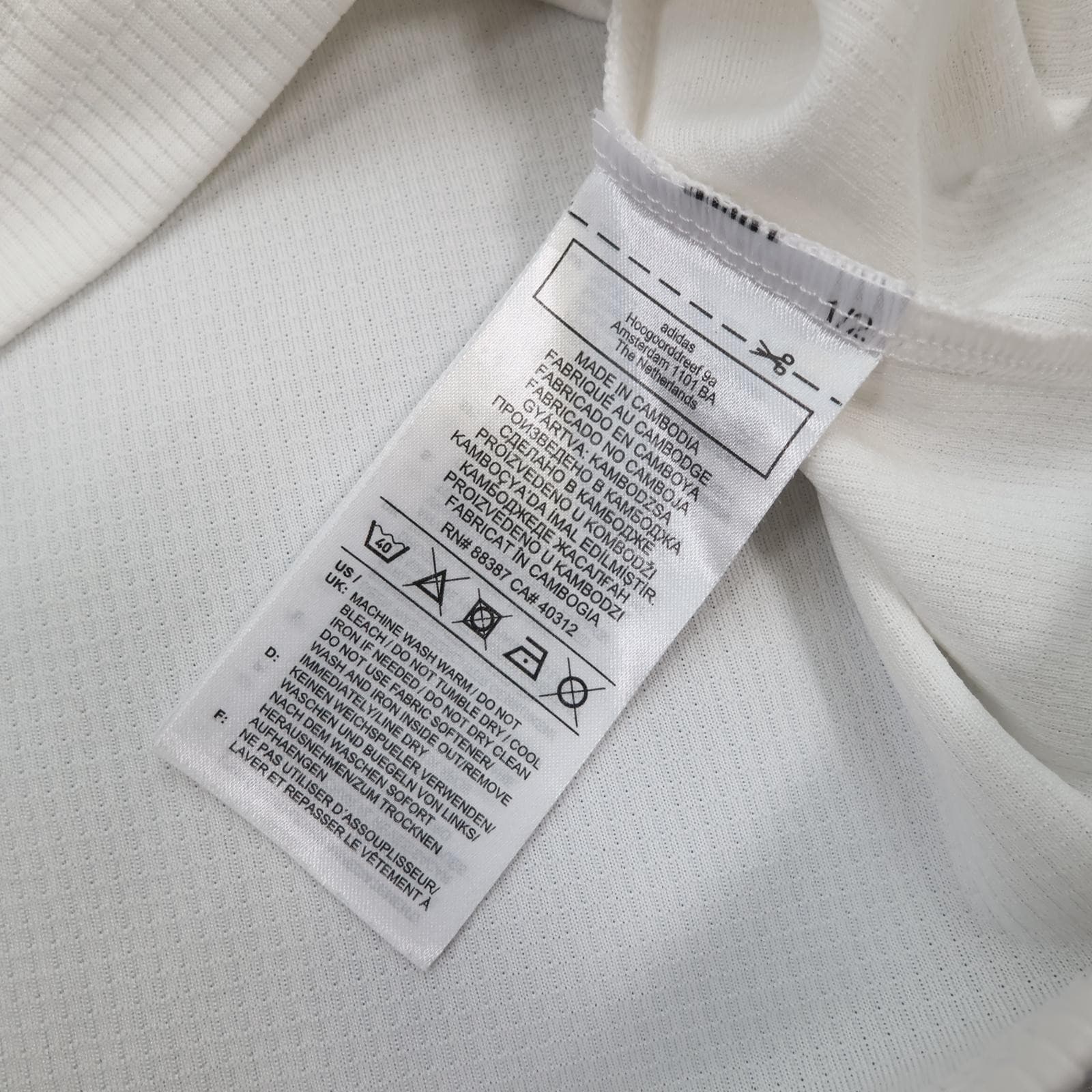 Leeds United Shirt Mens Small White Home 2020 2021 EPL Football Adidas SBOTOP photo 8