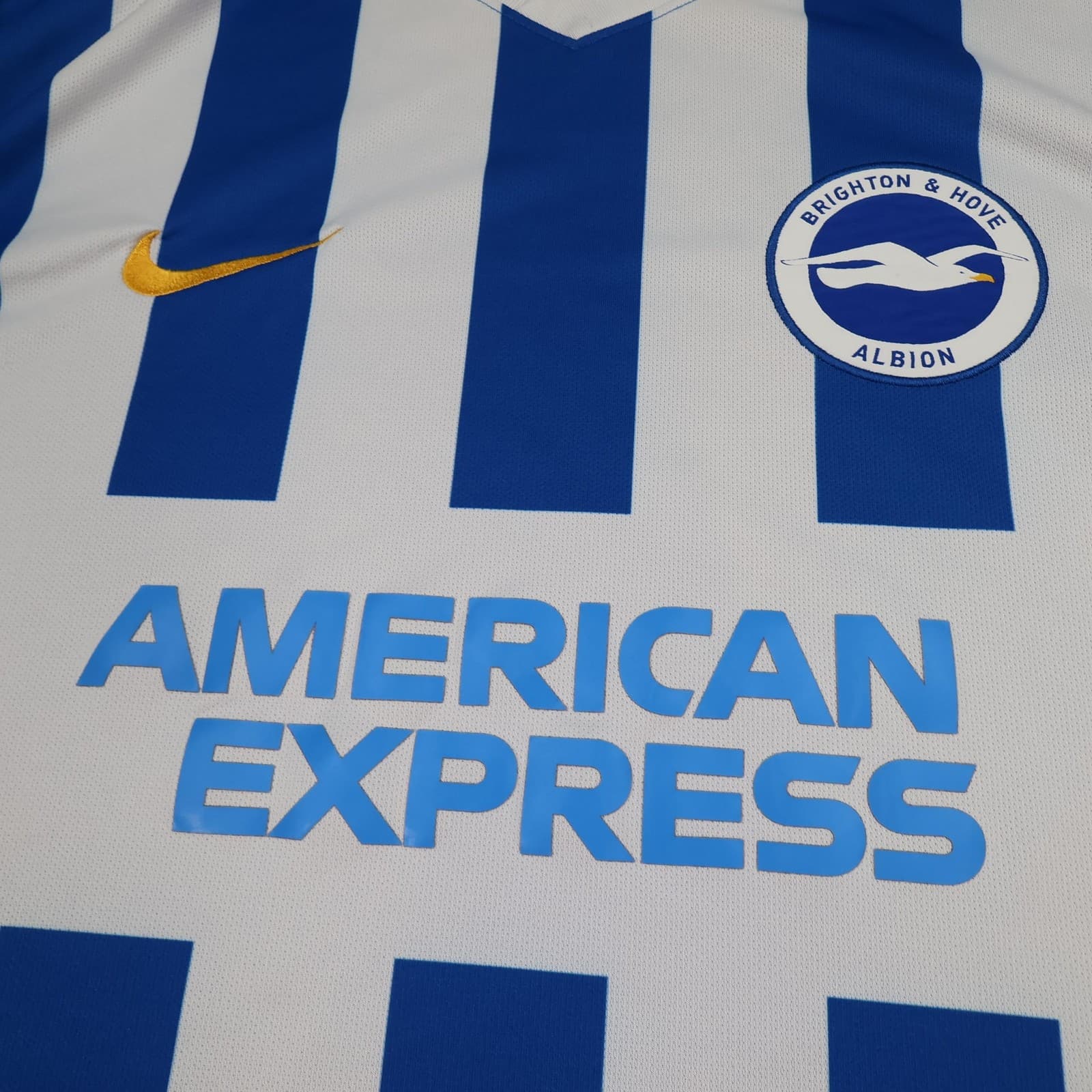 Brighton & Hove Albion Shirt Mens 2XL Blue Home 2021 2022 Football Nike Jersey photo 3