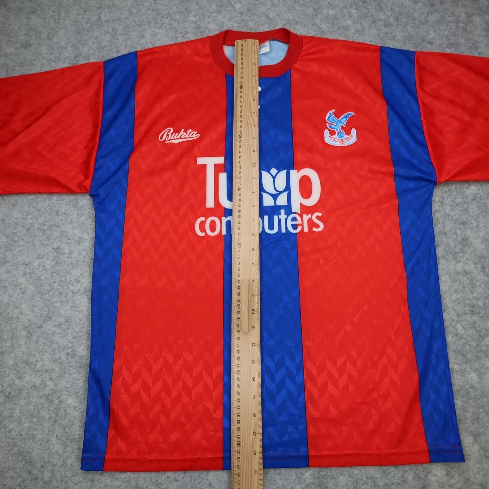 Vintage Crystal Palace Shirt Mens XL Multi Home 1991 1992 Bukta Tulip Computers photo 12