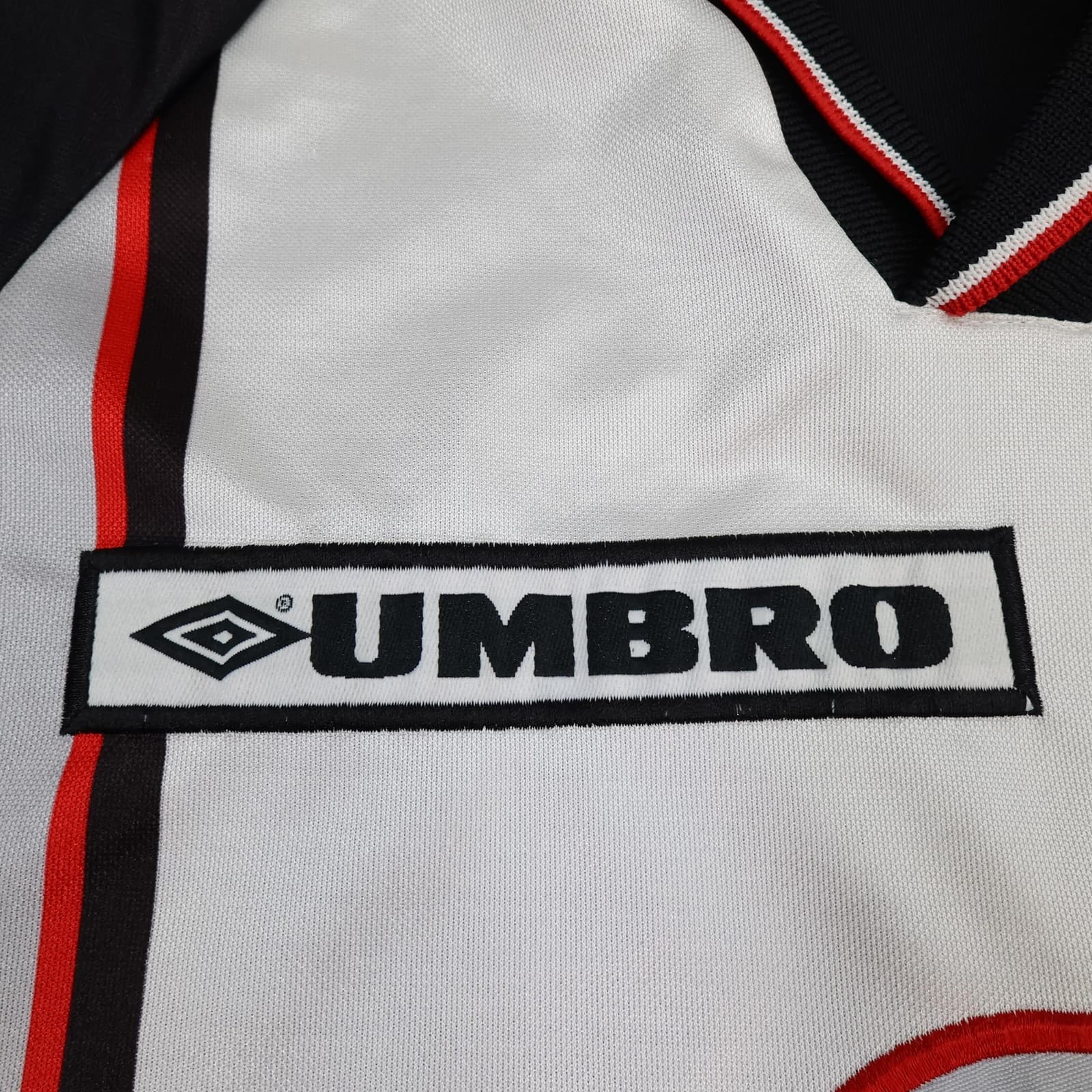 Vintage Ajax Shirt Mens XL Black White 1998 1999 Umbro ABN AMRO 90s Jersey photo 5