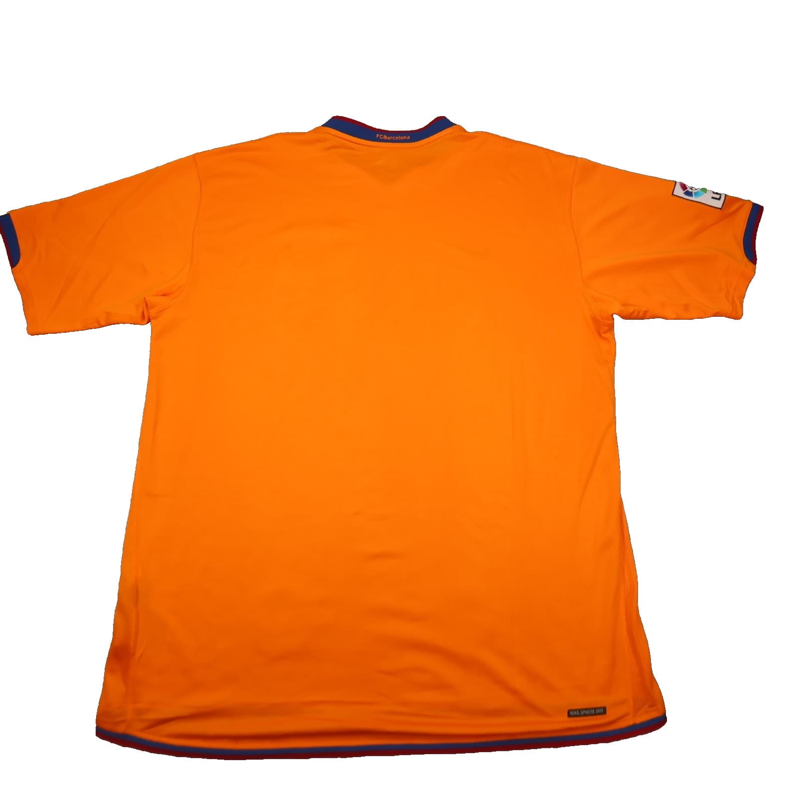 Vintage Barcelona Shirt 2XL Orange Away Kit 2006 2007 Nike Soccer Jersey photo 2