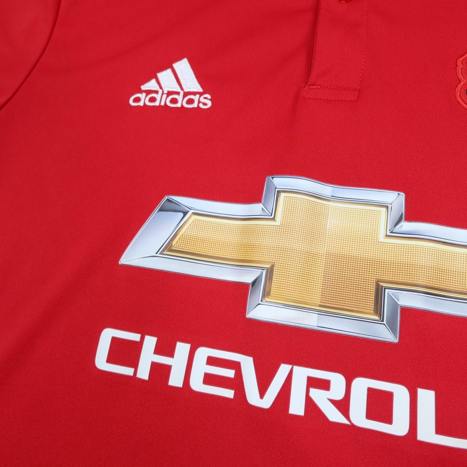 Manchester United Shirt Mens Medium Red Home 2017 2018 Football Adidas Alexis 7 photo 5