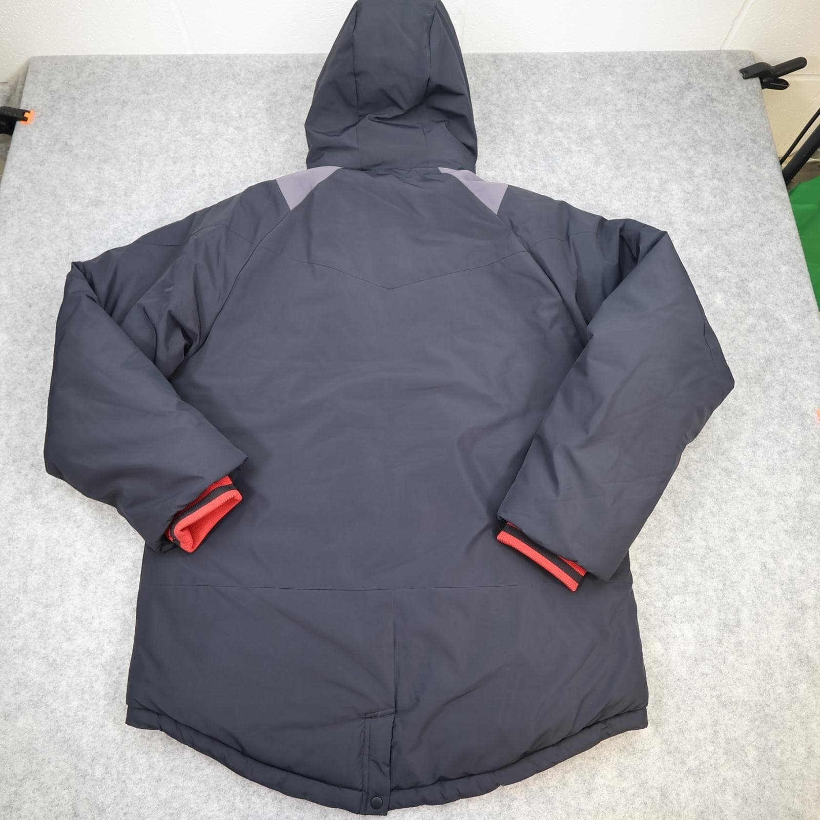 Watford Jacket Mens Medium Black EFL Football Kelme Hooded Padded Warm Coat photo 2