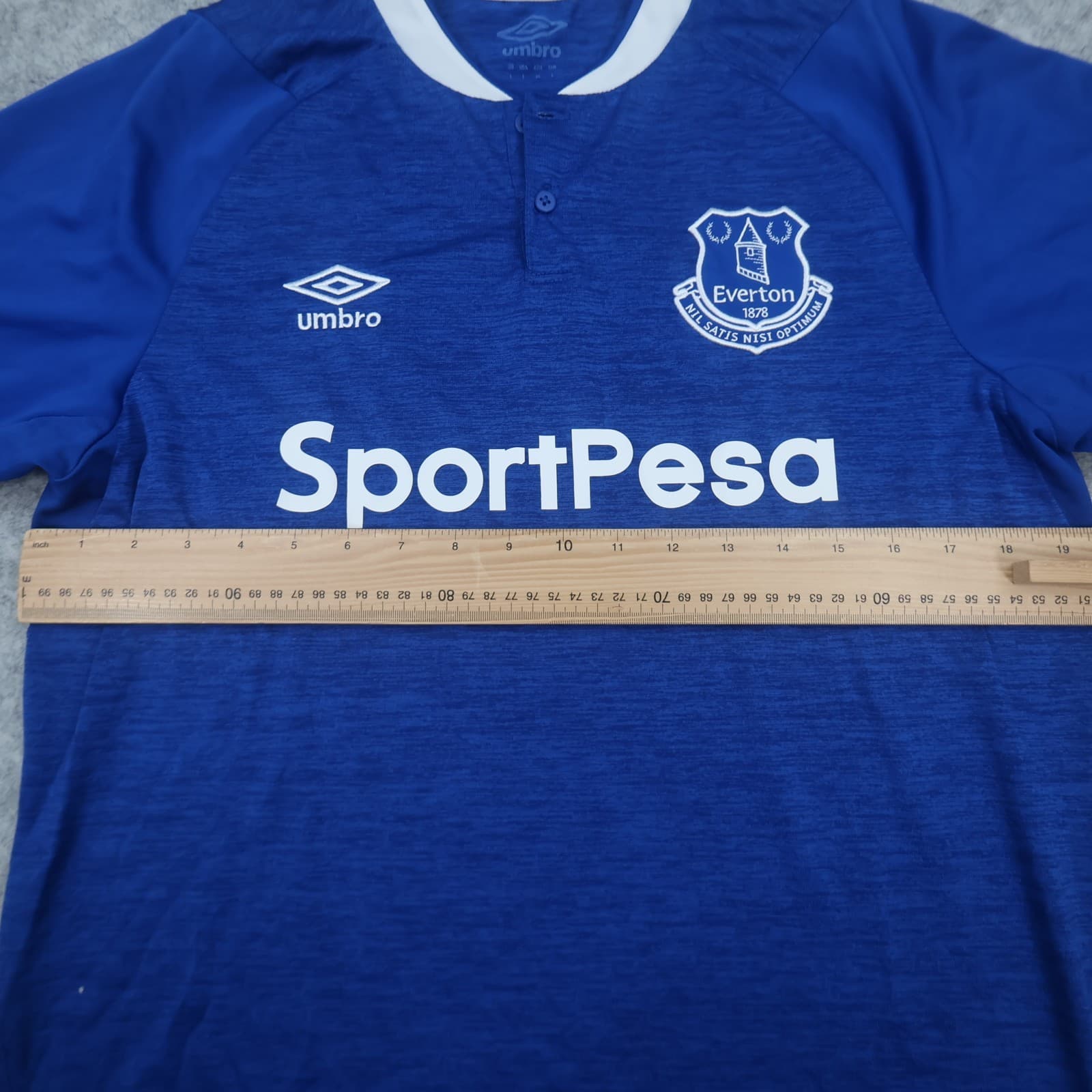 Everton Shirt Large Blue Home Kit 2018 2019 Umbro Soccer Jersey photo 10