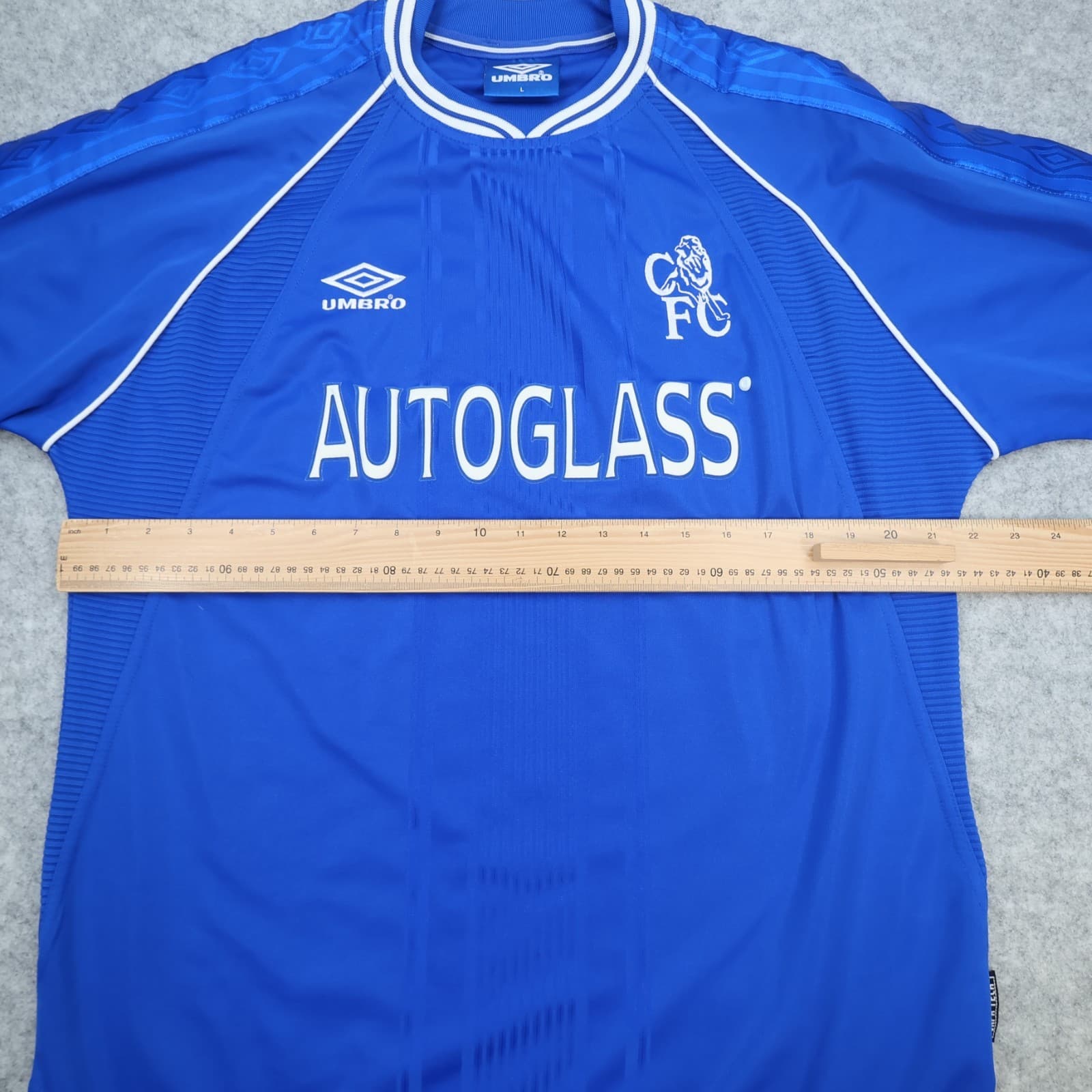 Vintage Chelsea Shirt Large Blue Home Kit 1998 2001 Umbro Soccer Jersey photo 11