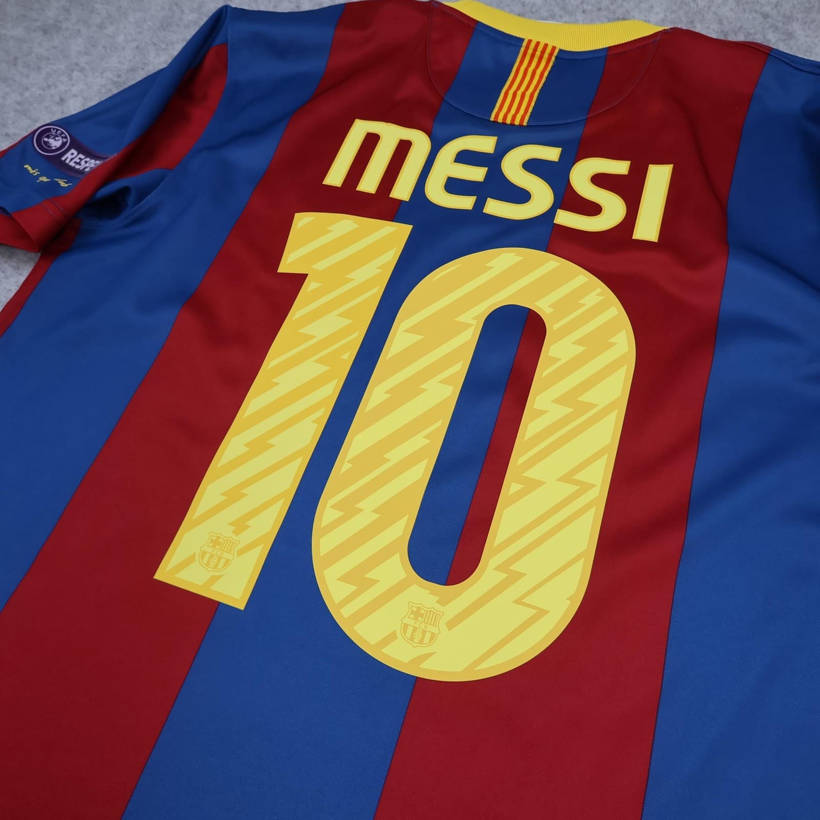 Barcelona Shirt Mens Medium Blue Home 2010 2011 Nike Messi 10 Soccer Jersey photo 12