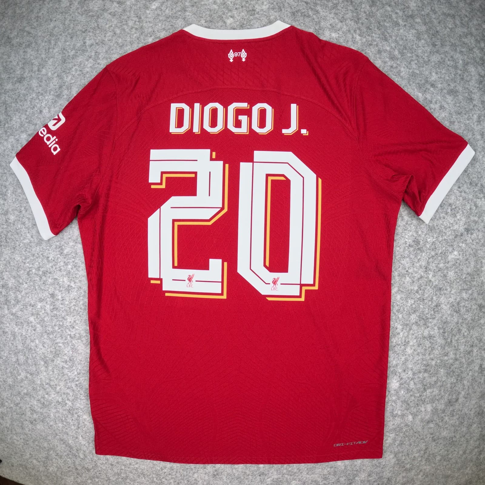 Liverpool Football Shirt Large Red Nike Diogo Jota 2023 2024 ADV Authentic
