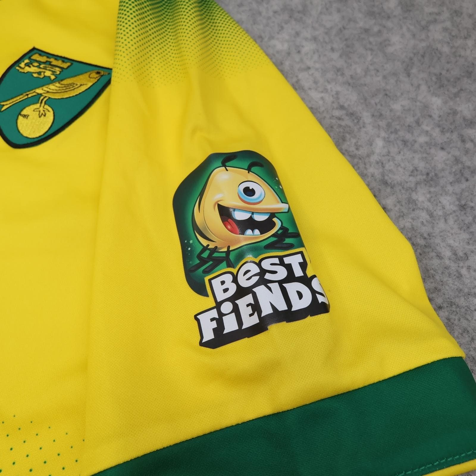 Norwich City Shirt Mens XL Yellow Home 2019 2020 Errea Dafabet Soccer Jersey photo 10