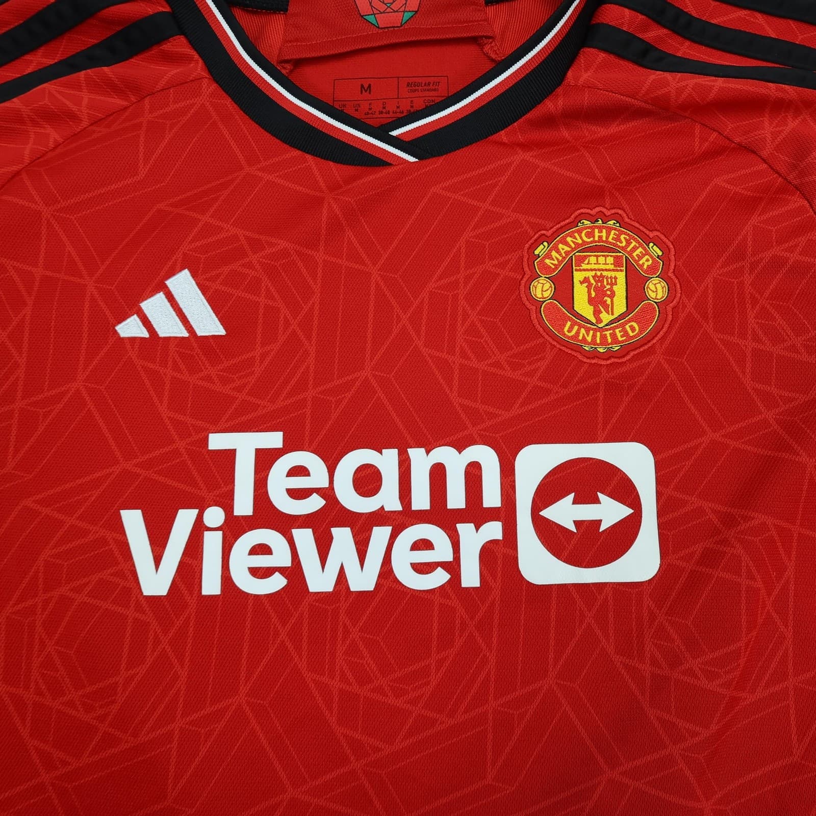 Manchester United Shirt Womens Medium Size 12-14 Home 2023 2024 Adidas Mount 7 photo 4