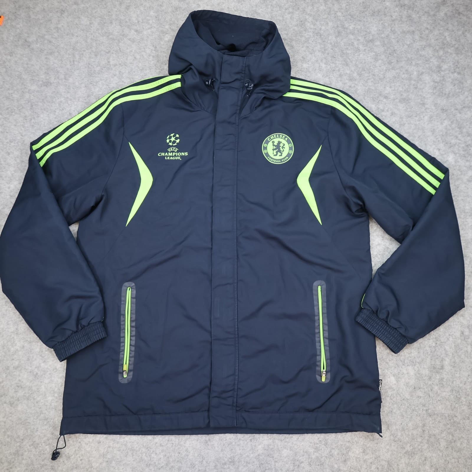 Chelsea Jacket Mens Large Navy 2010 2011 EPL Football Adidas Champions League