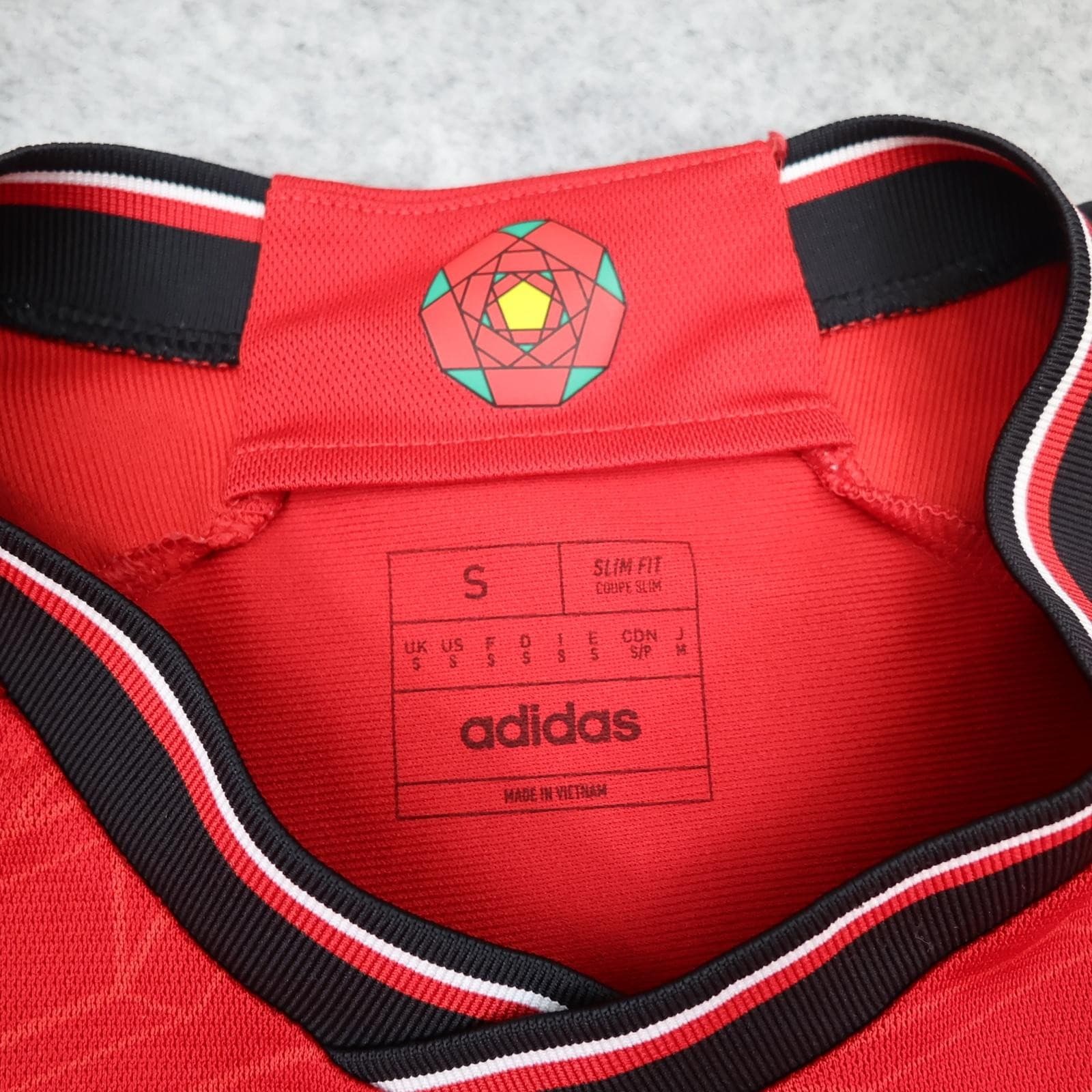 Manchester United Shirt Mens Small Red Home 2023 2024 Football Adidas TeamViewer photo 5