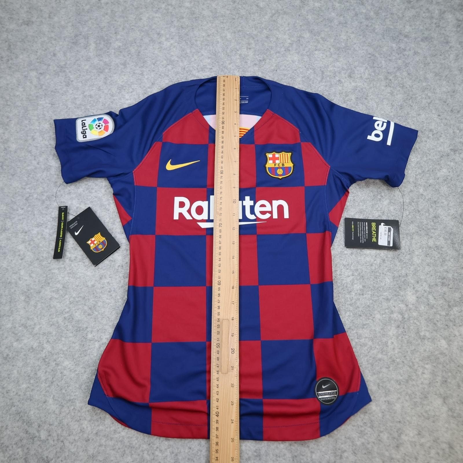 Barcelona Shirt Womens Small Red Blue Home 2019 2020 Football Nike Soccer Jersey photo 14