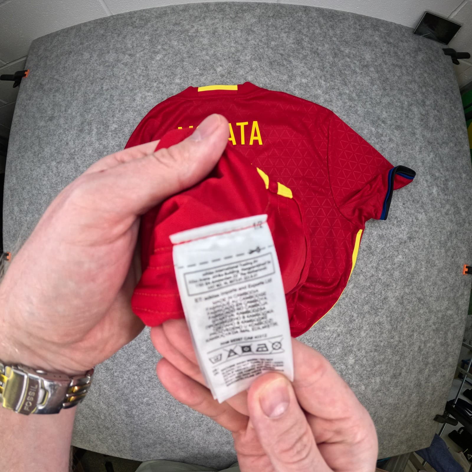 Spain Football Shirt Extra Large Red Home 2016 17 Adidas Morata 7 Soccer Jersey photo 4