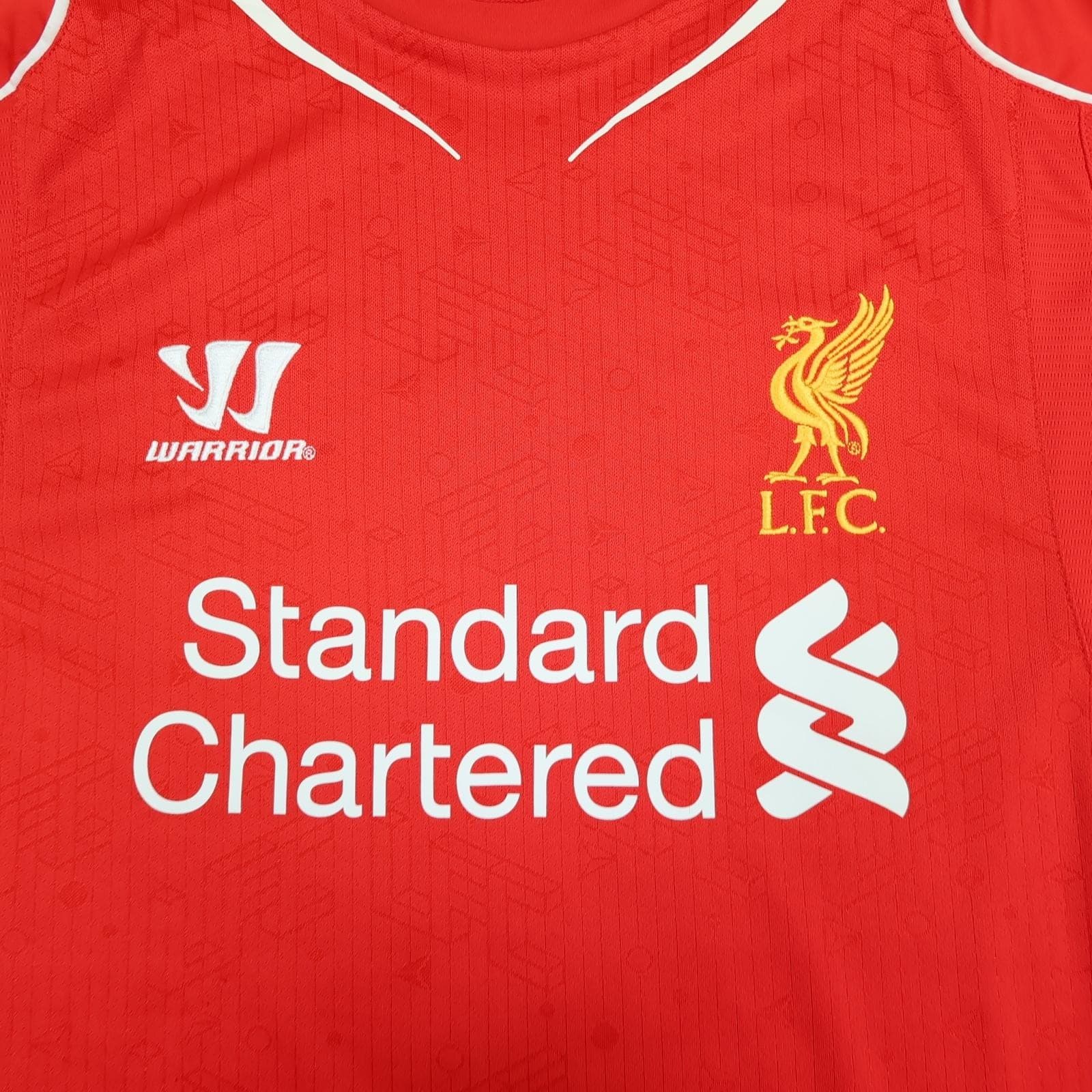 Liverpool Shirt Mens Large Red Home 2013 2014 EPL Football Warrior Gerrard 8 photo 4
