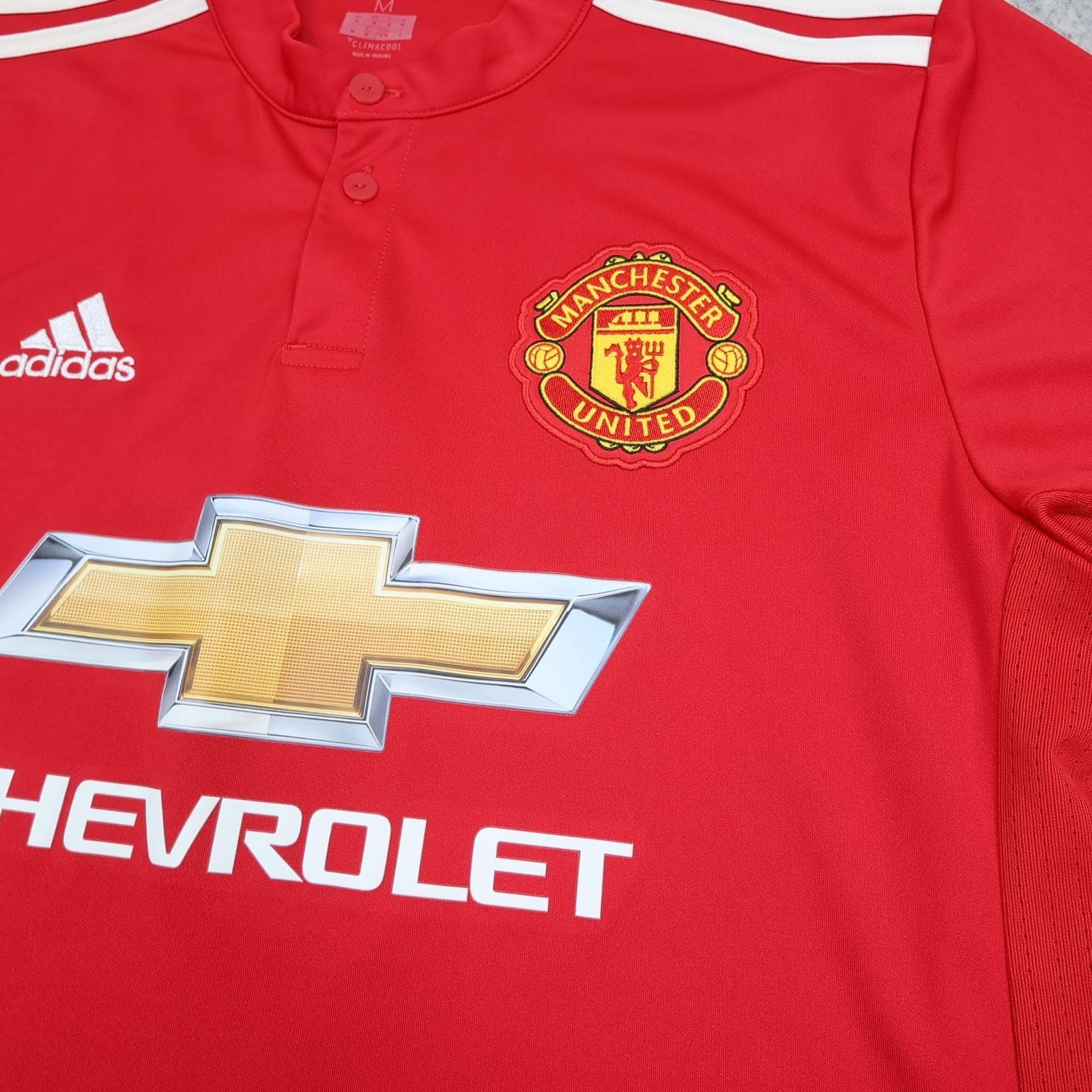 Manchester United Shirt Mens Medium Red Home 2017 2018 Football Adidas Alexis 7 photo 6