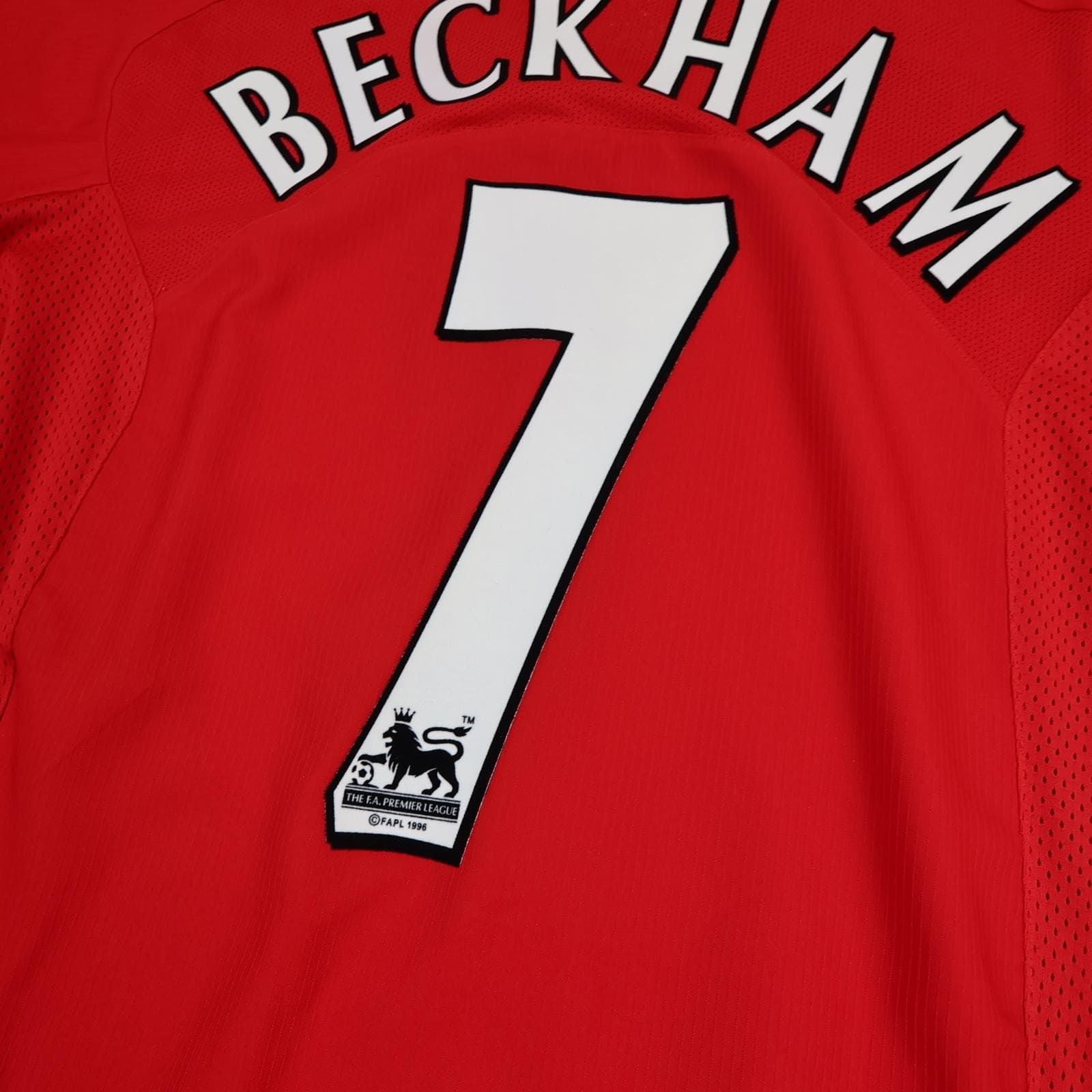 Vintage Manchester United Shirt Mens Large Red Home 2004 2006 Nike Beckham 7 photo 9