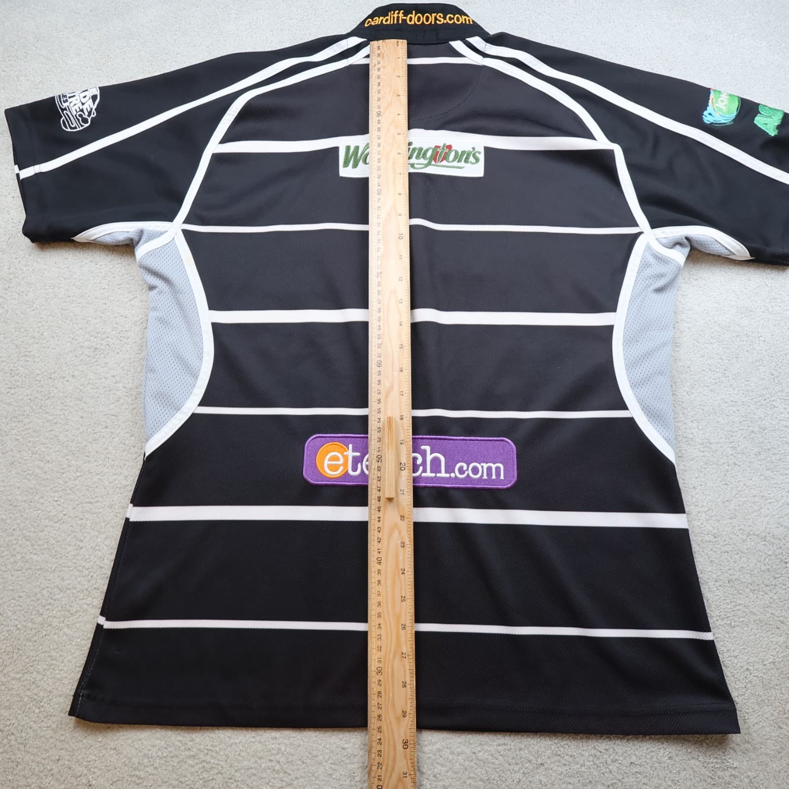Ospreys Rugby Shirt Extra Large Black Away Jersey 2006 2007 Kooga Jersey 46" photo 10
